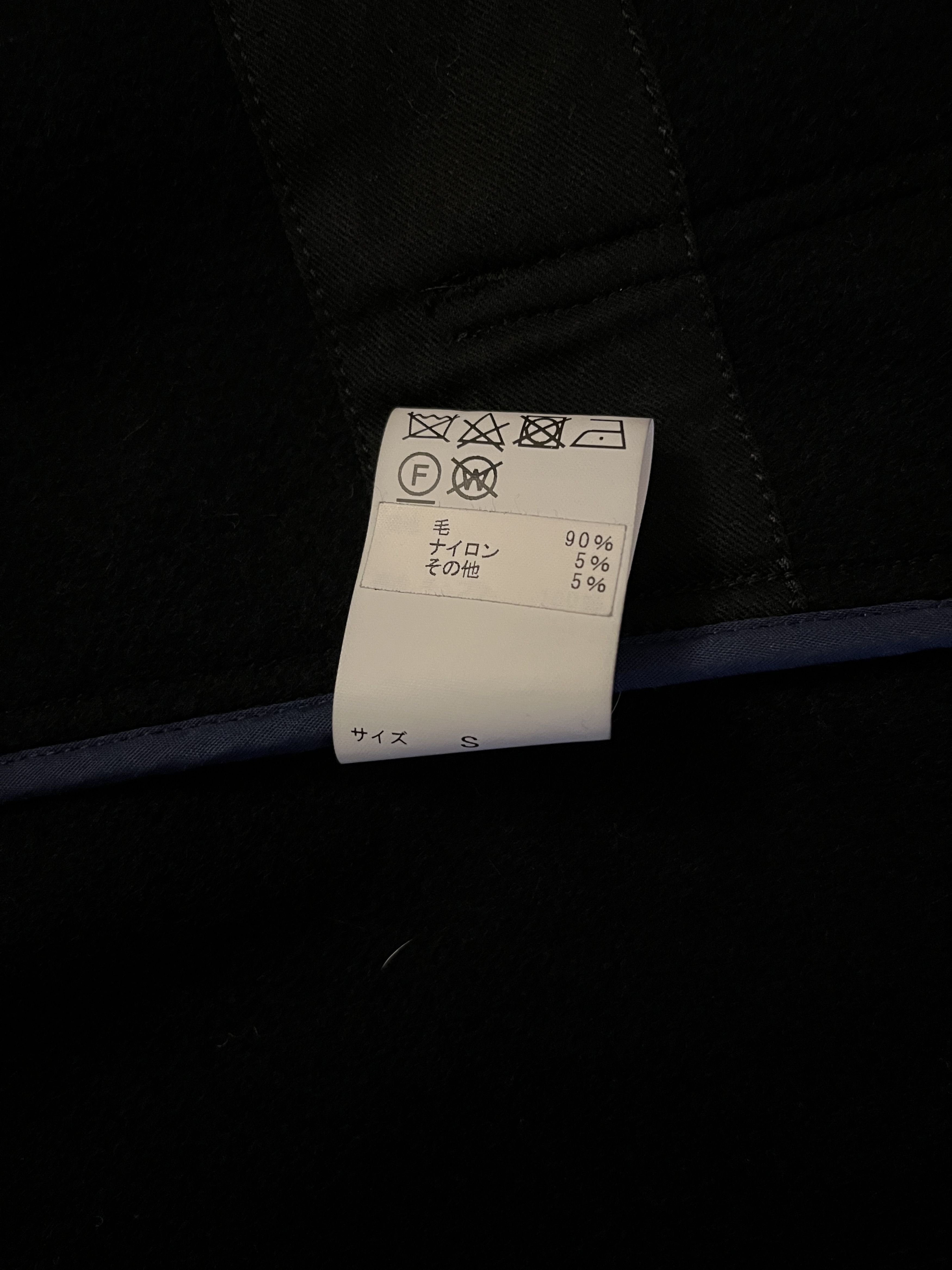 Sage De Cret Sage de Cret navy Mandarin collar wool jacket, S Size 36R - 6 Thumbnail