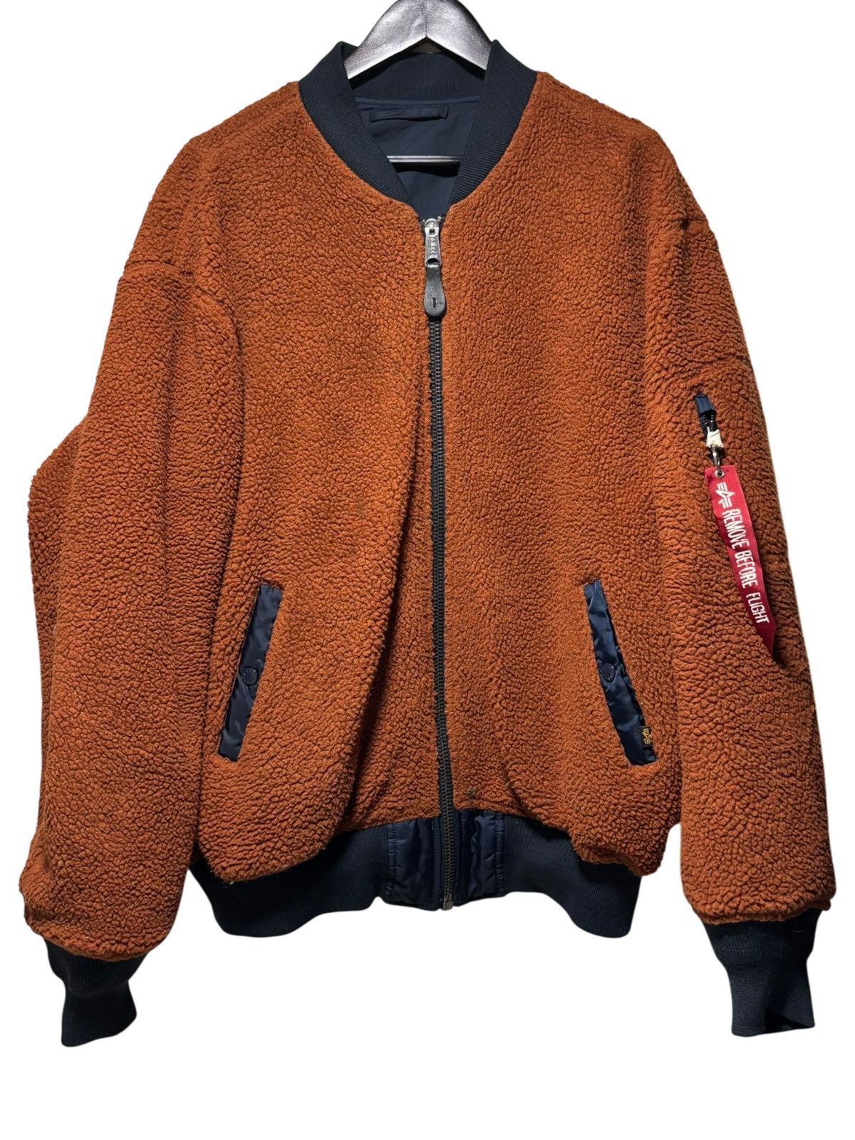 Alpha Industries Vintage Alpha Industries Reversible Sherpa MA-1 Bomber Size US M / EU 48-50 / 2 - 9 Thumbnail