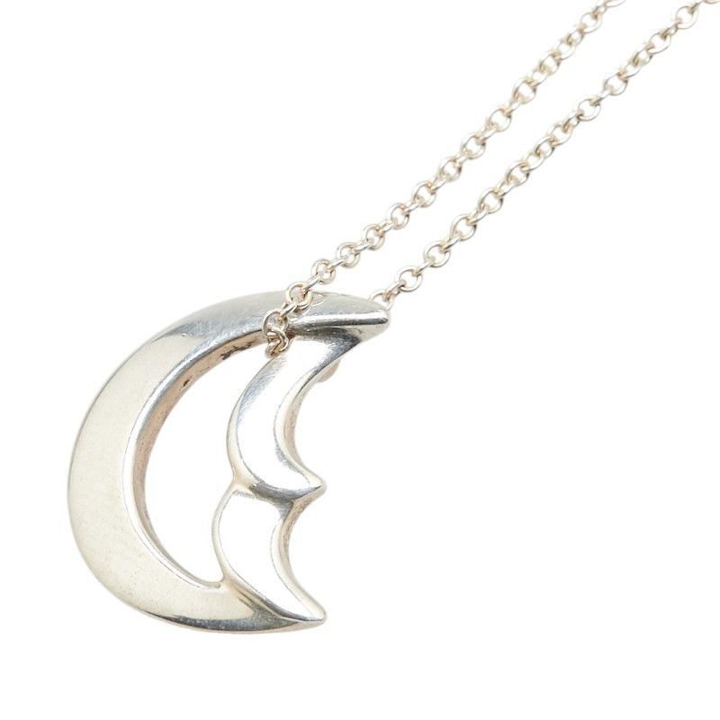 Tiffany & Co. Tiffany & Co. Tiffany Crescent Moon SV925 Necklace Metal Necklace Size ONE SIZE - 1 Thumbnail