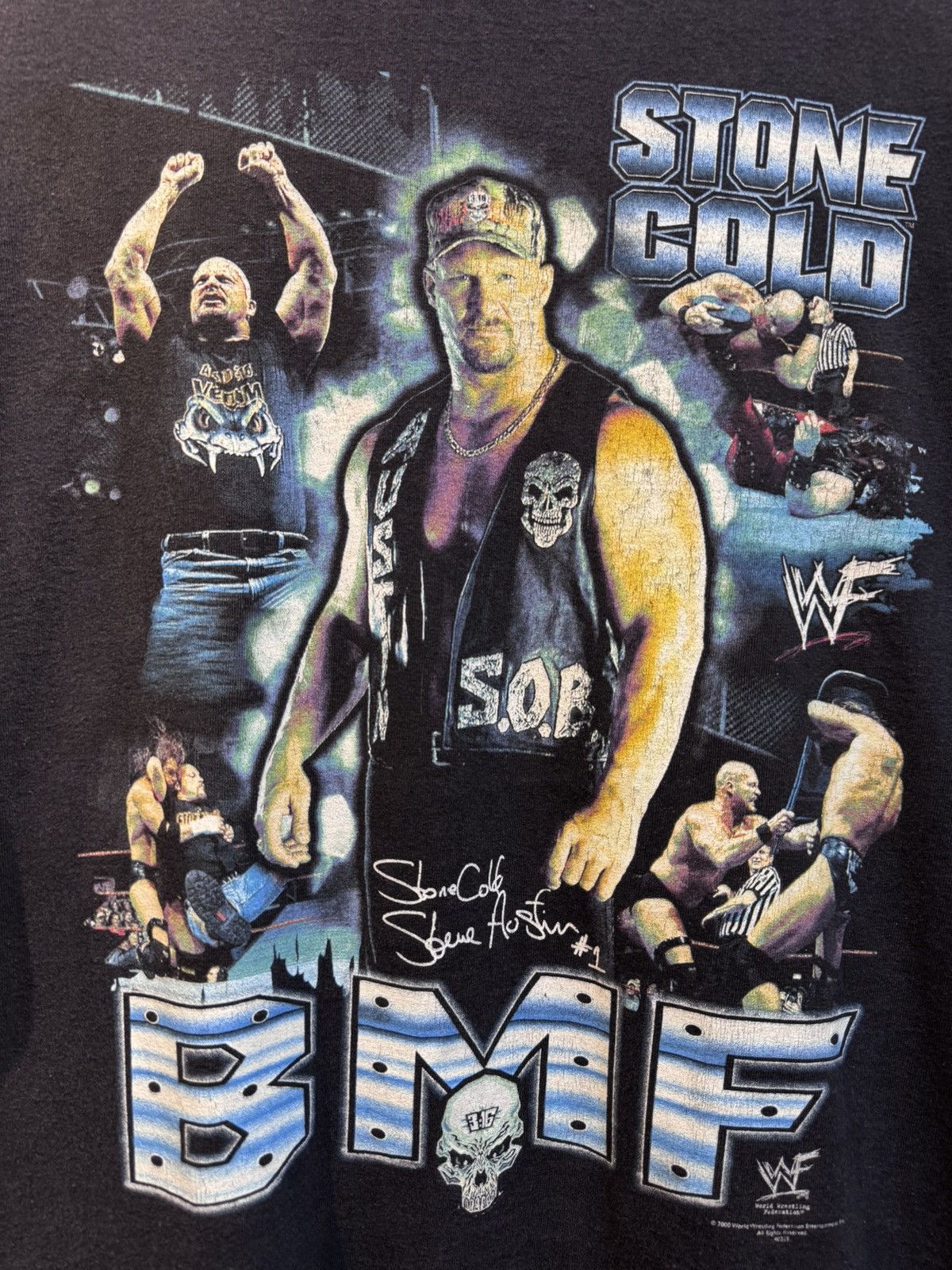 Other WWF Stone Cold good back hit Vintage T-shirt Size US XL / EU 56 / 4 - 4 Thumbnail