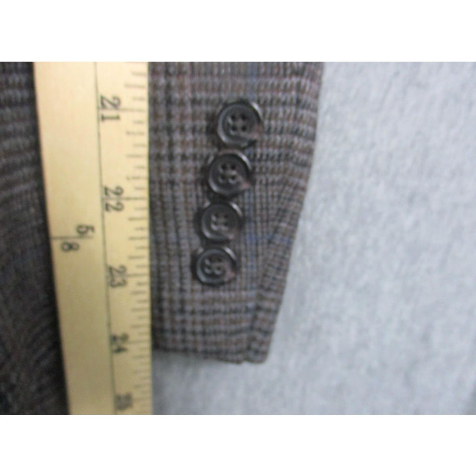 Ralph Lauren VINTAGE Lauren Ralph Lauren Jacket Mens 42S Brown Wool Glen Plaid Blazer Sport Coat Size 42R - 5 Thumbnail