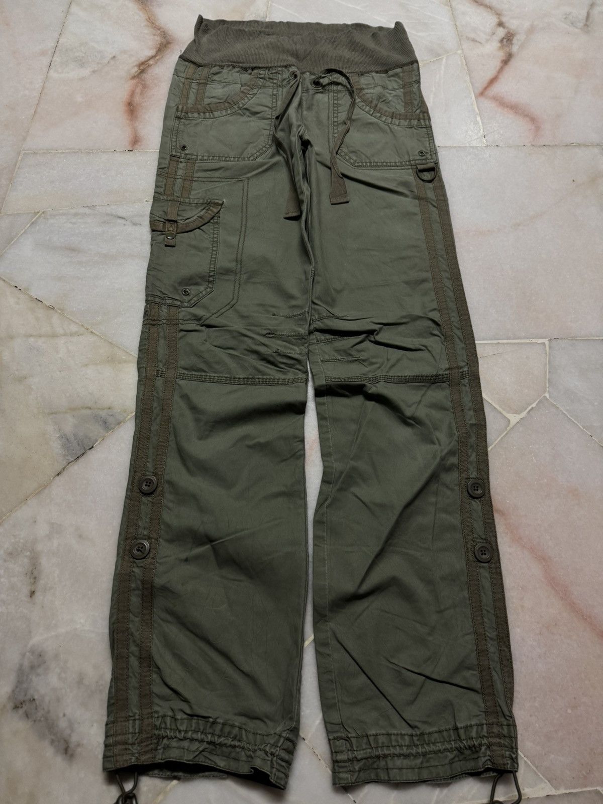 GOA GOA STYLE CARGO BONDAGE PARACHUTE GREEN BY GAP Size US 28 / EU 44 - 6 Thumbnail