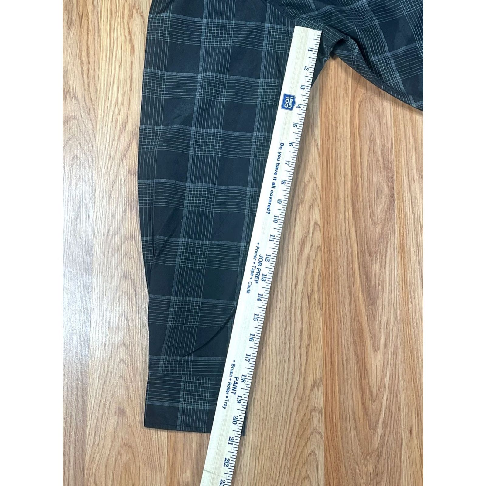 Vintage Moto Gear Black Gray Plaid Long Sleeve Button Front Casual Dress Shirt Mens XL Size US XL / EU 56 / 4 - 7 Thumbnail