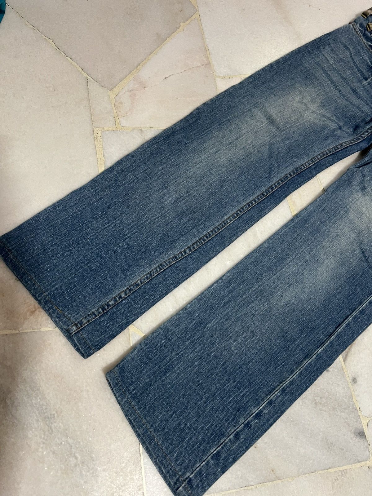 Japanese Brand DOUBLE WAIST DOMINATE HANDCRAFTED JEANS Size US 32 / EU 48 - 4 Thumbnail