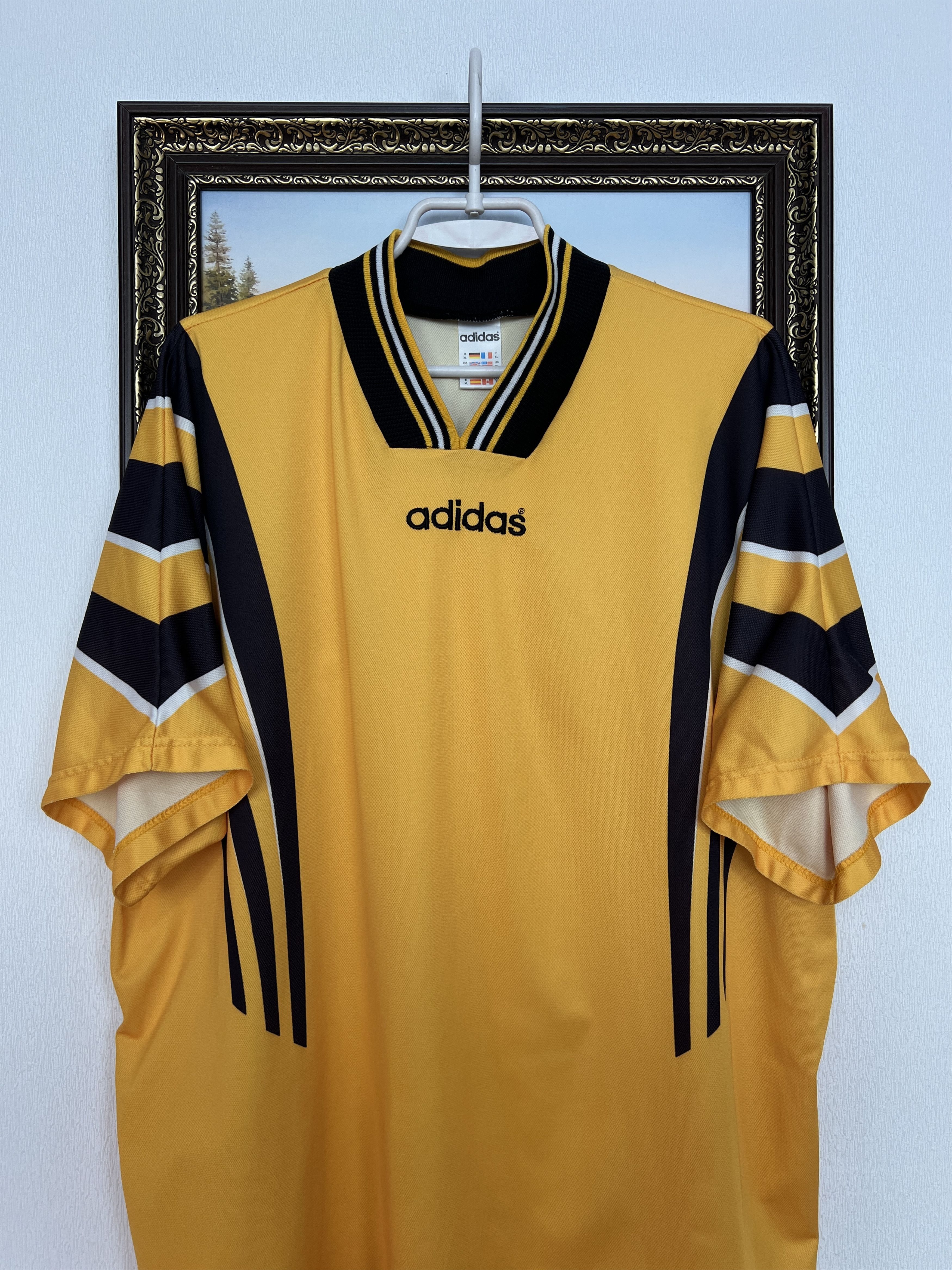 Adidas Vintage Football Template Shirt Soccer Jersey Trikot Rare Size US XL / EU 56 / 4 - 2 Thumbnail