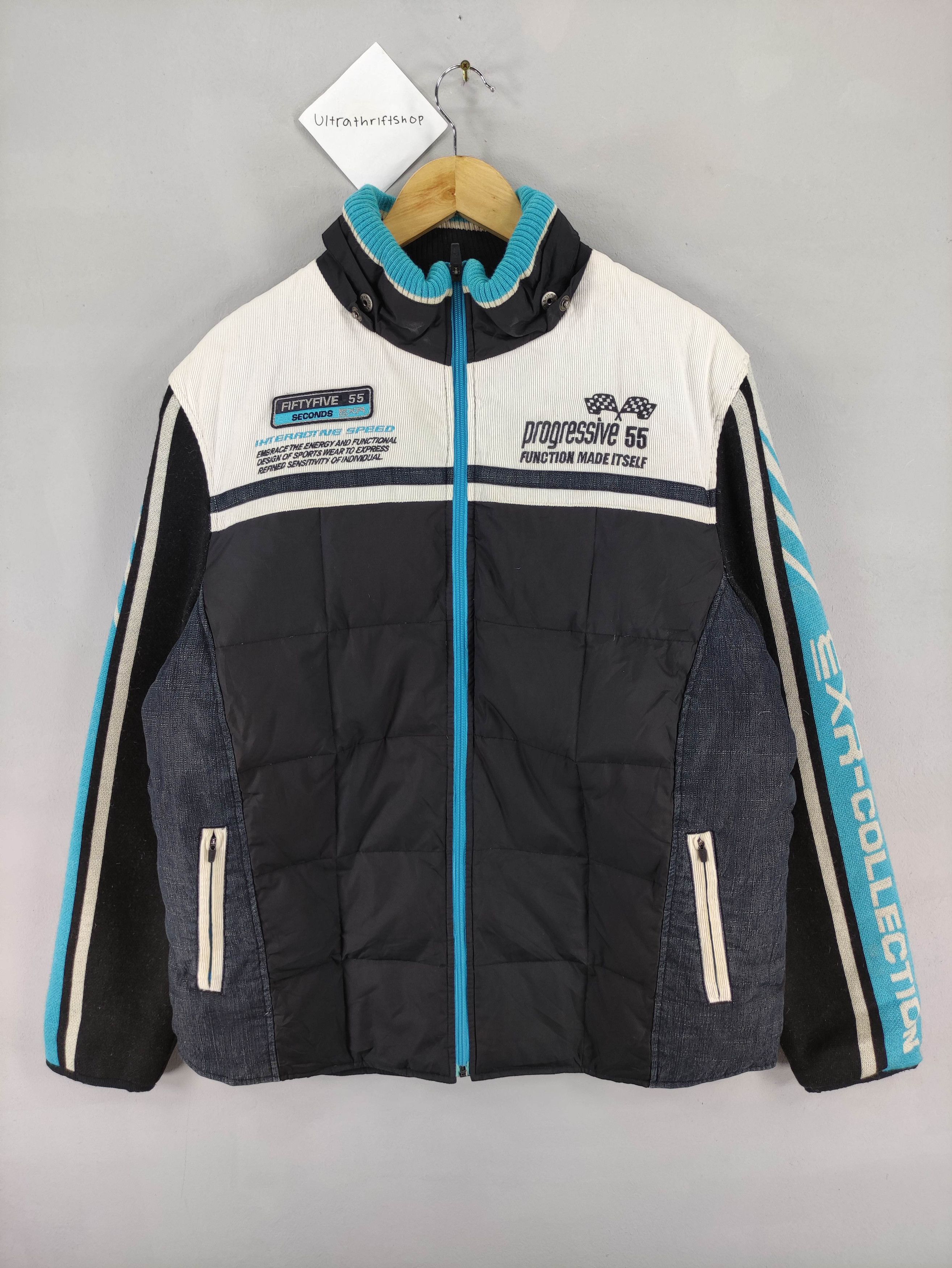 Japanese Brand Vintage Exr Colletion Puffer Jacket Zipper With Hoodie Size US L / EU 52-54 / 3 - 1 Thumbnail