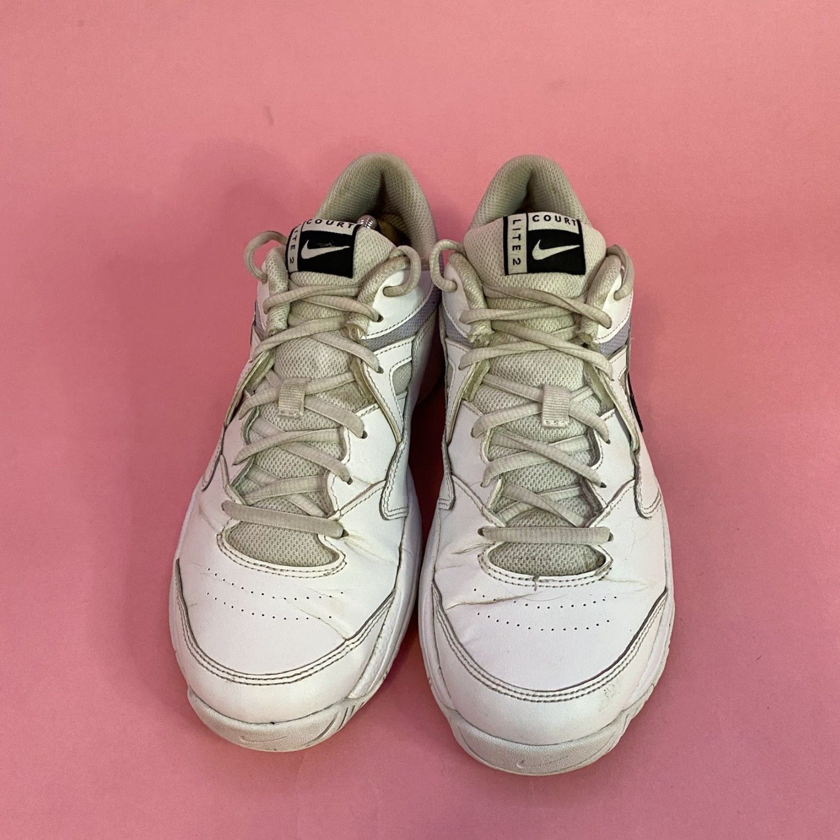 Nike Nike Court Lite 2 AR8838-100 White Shoes Lace Up Low Top Womens Size 9.5 Casual Running Sneakers Size L / US 10 / IT 46 - 7 Thumbnail