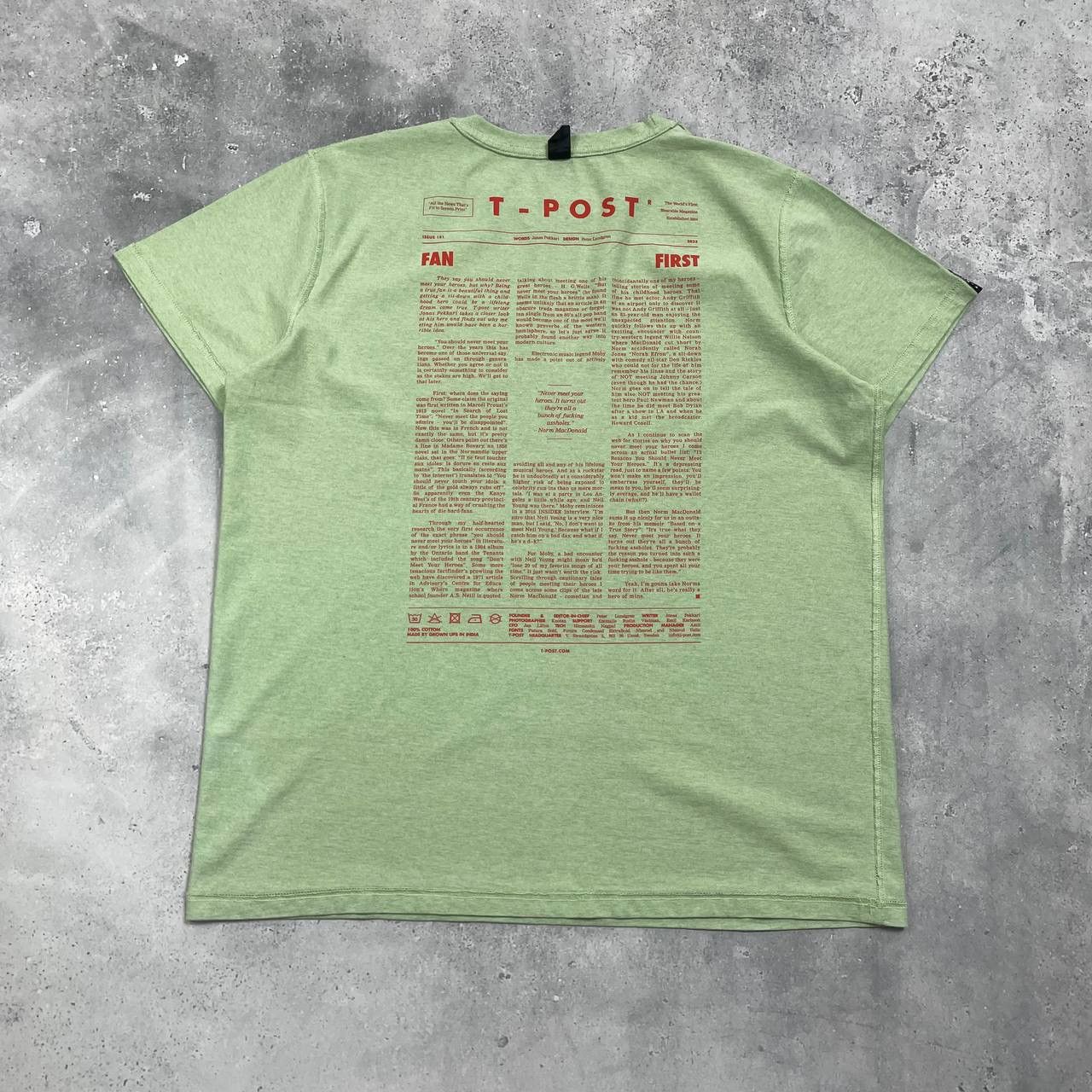 Other T-Post Fan First Reversible T Shirt Green Size L Size US L / EU 52-54 / 3 - 4 Thumbnail