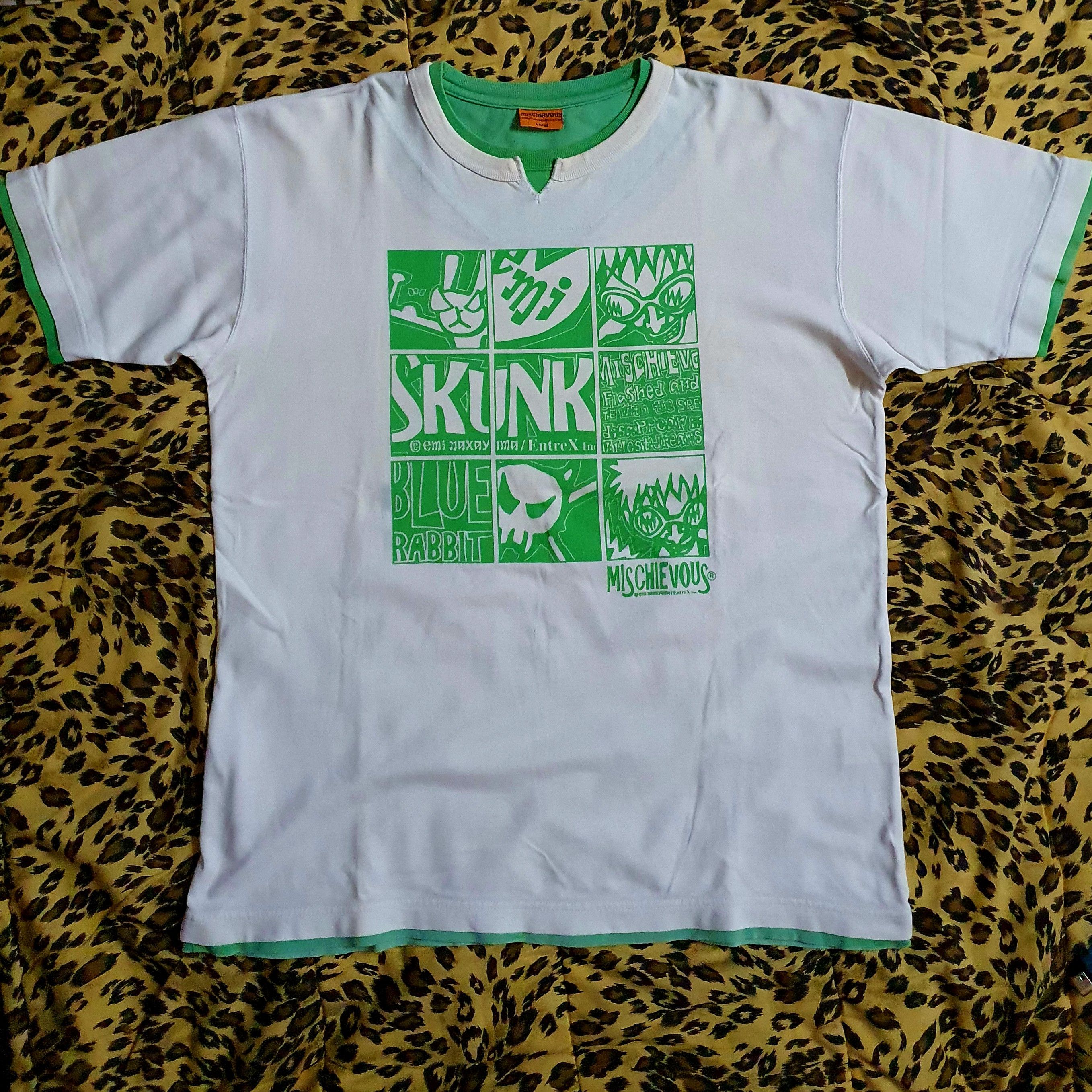 Other Rare Y2K Mischievous Japan Ringer Tee - Comic Panel Style Size US L / EU 52-54 / 3 - 1 Thumbnail