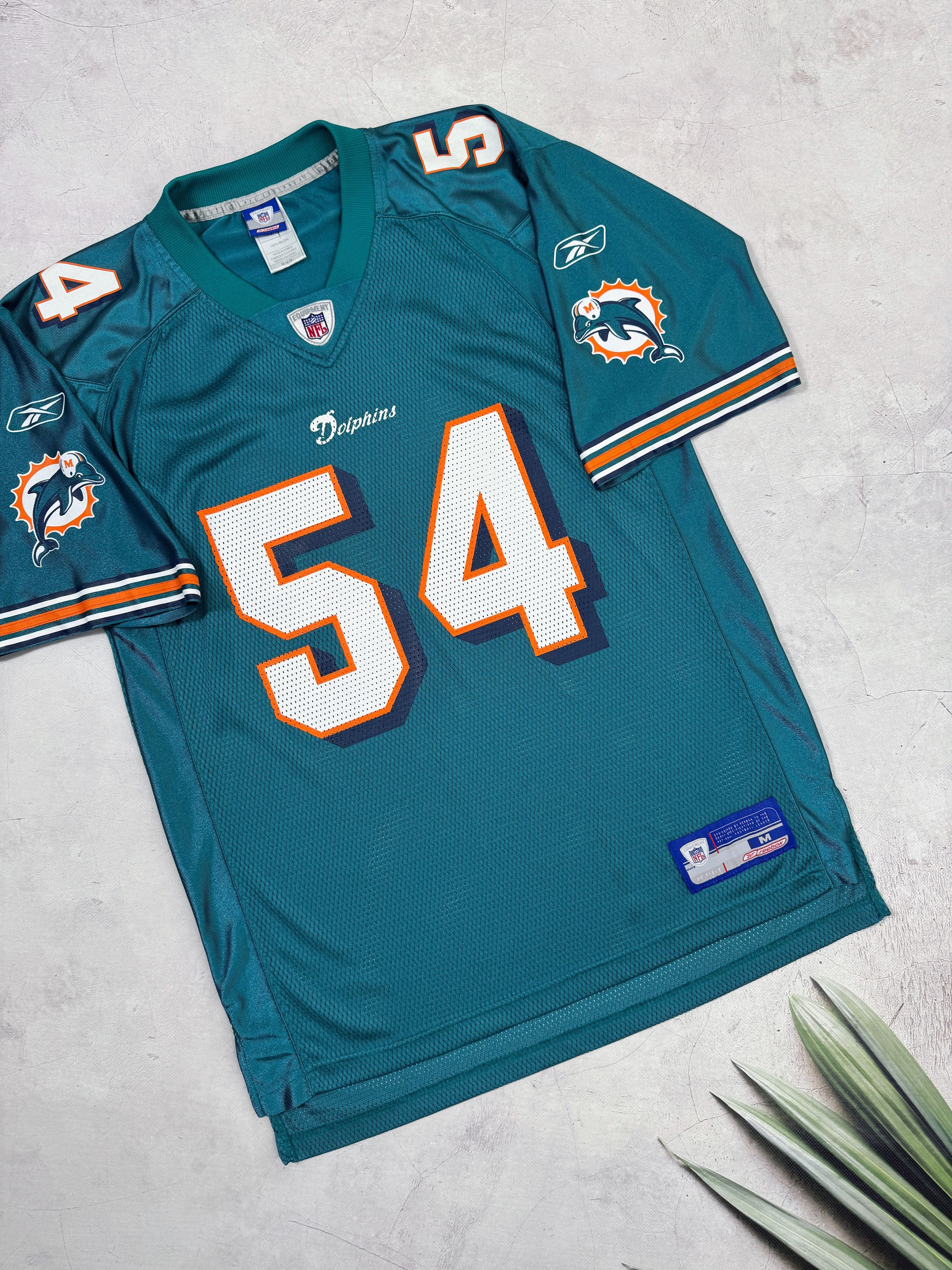 NFL Vintage Miami Dolphins NFL Jersey #54 THOMAS by Reebok Size US M / EU 48-50 / 2 - 5 Thumbnail