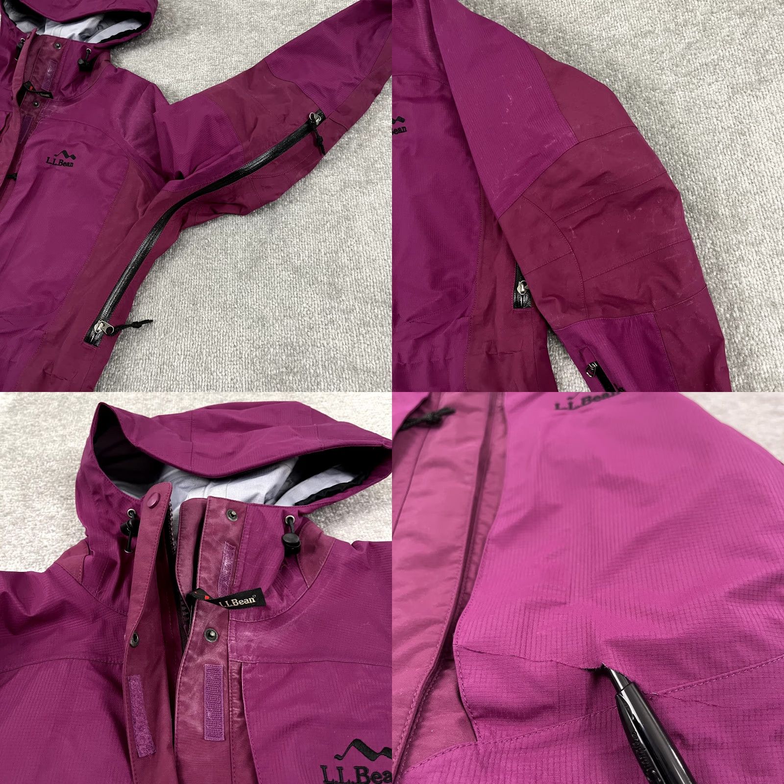 Vintage VINTAGE LL BEAN Jacket Womens Medium Goretex XCR Fuchsia Pink Rain Coat Outdoors Hiking Size M / US 6-8 / IT 42-44 - 8 Thumbnail