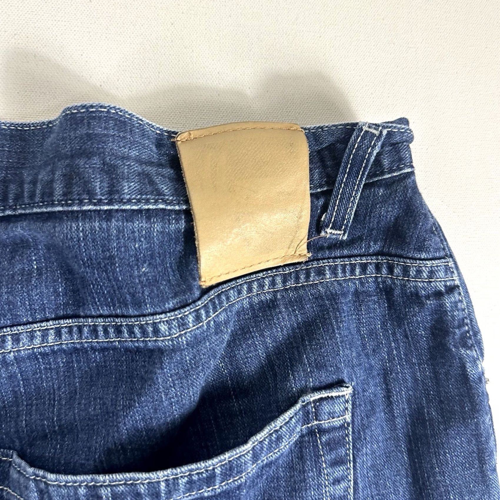 Phat Farm VINTAGE Phat Farm Jorts Jean Shorts Men 44 Blue Baggy Wide Leg Big Pockets Cargo 90s Mens Size US 44 / EU 60 - 6 Thumbnail