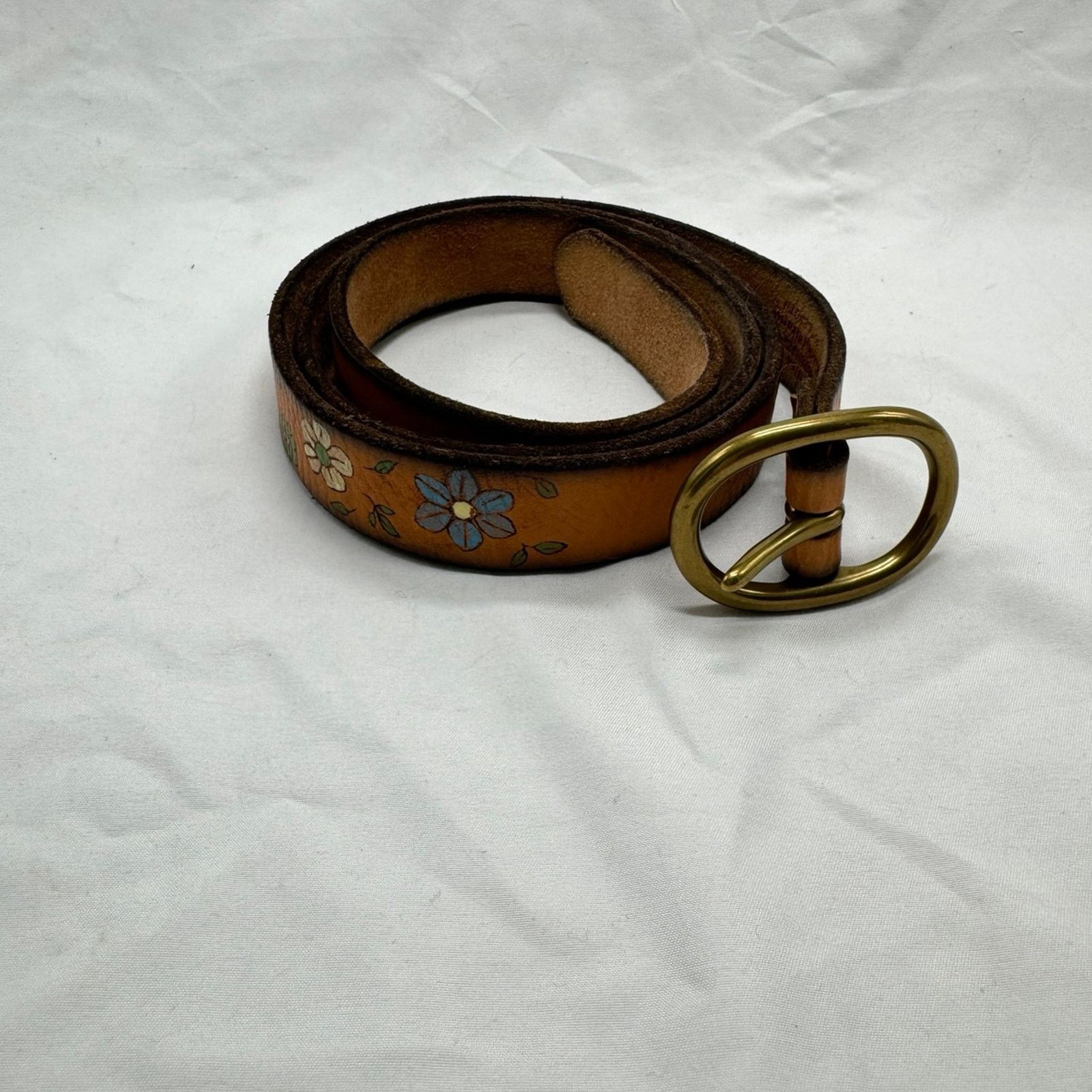 Lucky Brand VTG Lucky brand hand painted belt Size ONE SIZE - 1 Thumbnail