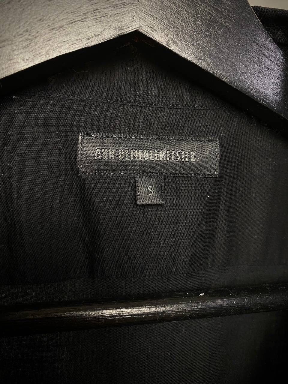 Ann Demeulemeester Black shirt with transparent sleeves M Size 48R - 6 Thumbnail