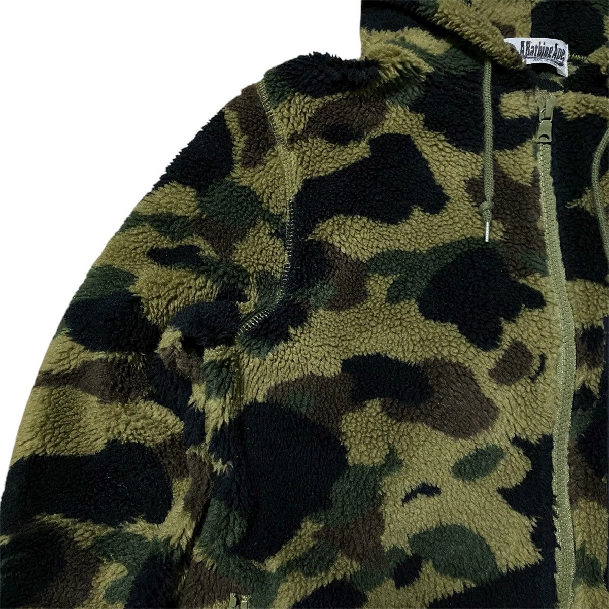 Bape Bape 1st Camo Boa Fleece Jacket Size XS / US 0-2 / IT 36-38 - 16 Thumbnail