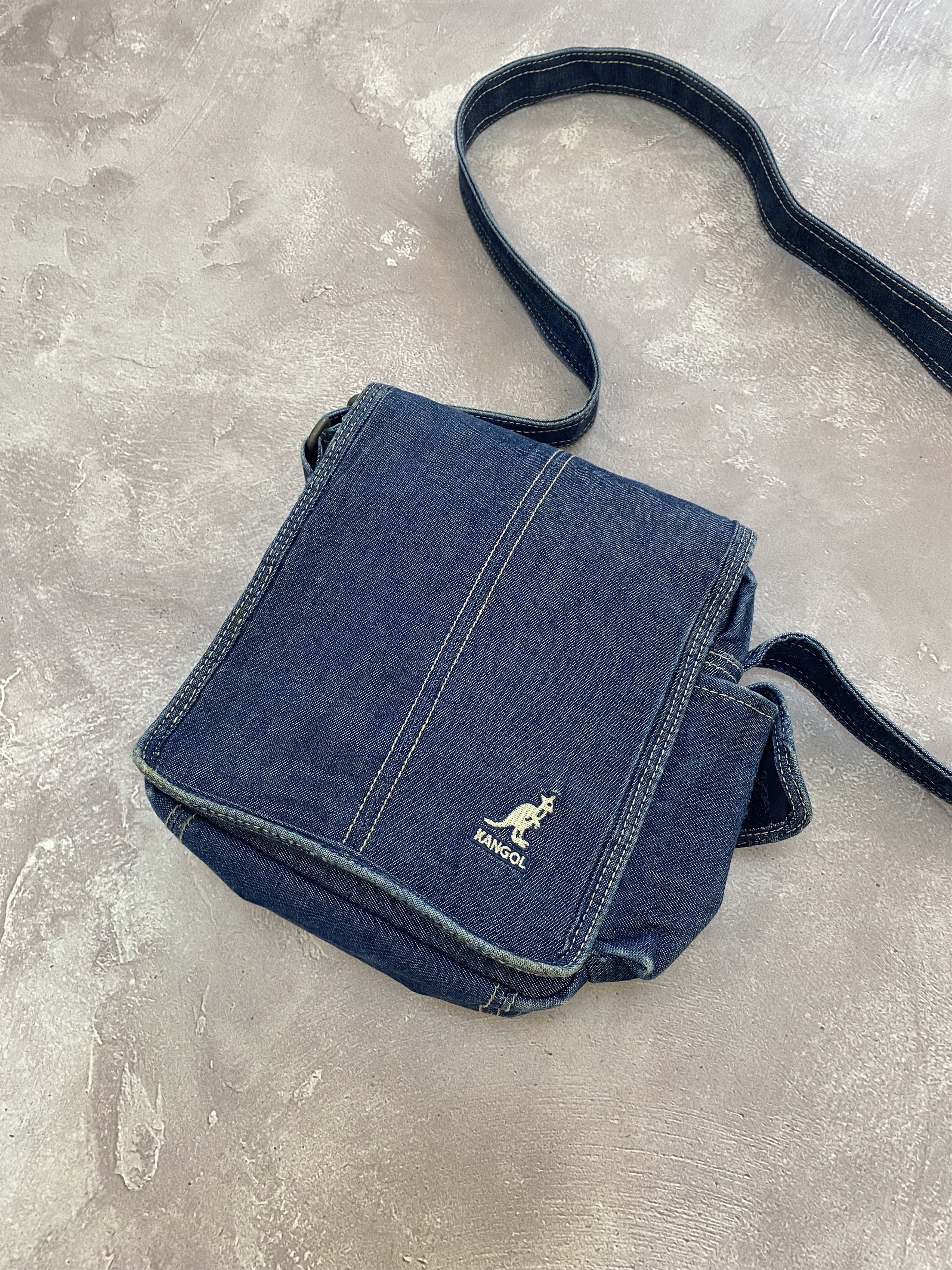 Kangol × Vintage Vintage Kangol Denim Shoulder Bag Size ONE SIZE - 2 Thumbnail