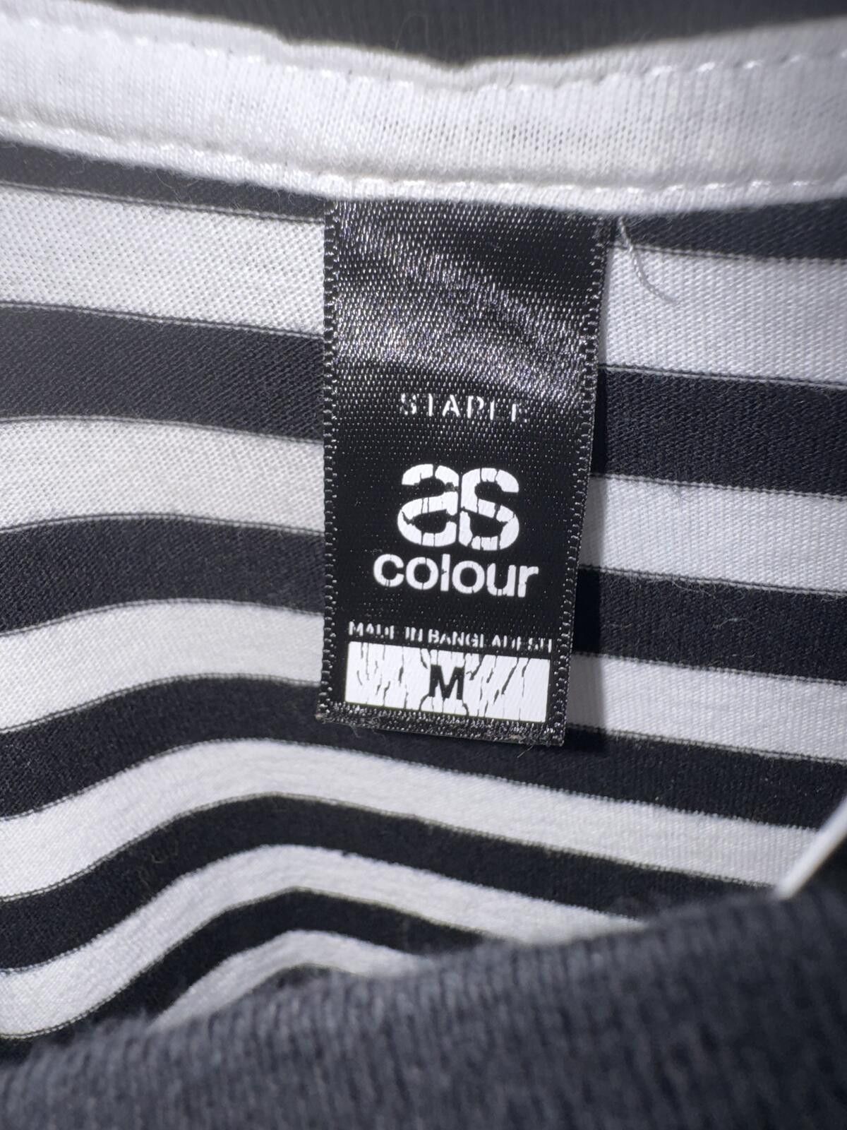 AS Colour AS Colour Black and White Striped T-Shirt Medium Size M / US 6-8 / IT 42-44 - 3 Thumbnail