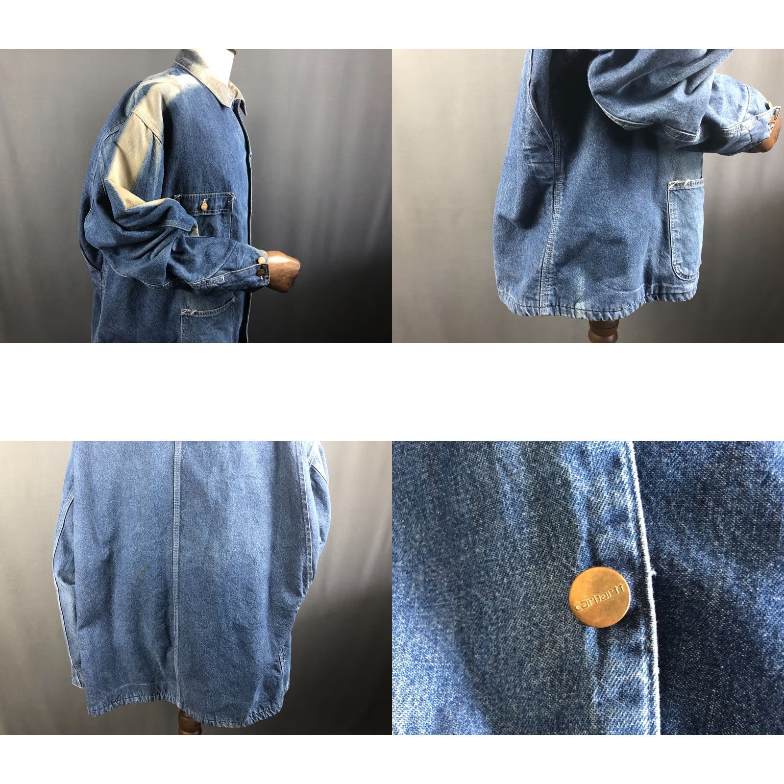 Carhartt VINTAGE Carhartt Jacket Mens One Size Blue Denim Cotton Men Size US M / EU 48-50 / 2 - 8 Thumbnail