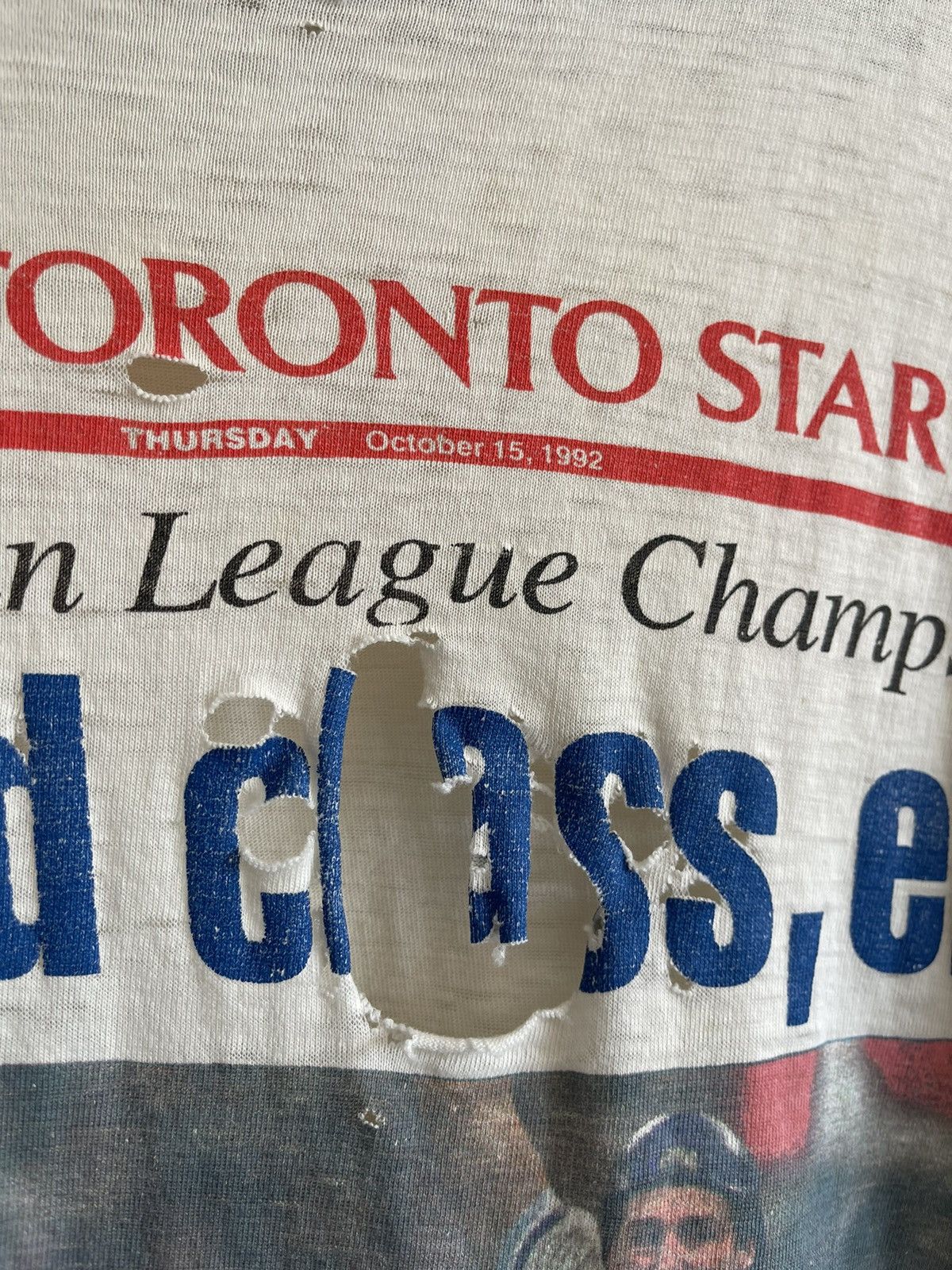 MLB × Vintage Vintage 1992 Toronto Blue Jays T-Shirt Size US XL / EU 56 / 4 - 4 Thumbnail