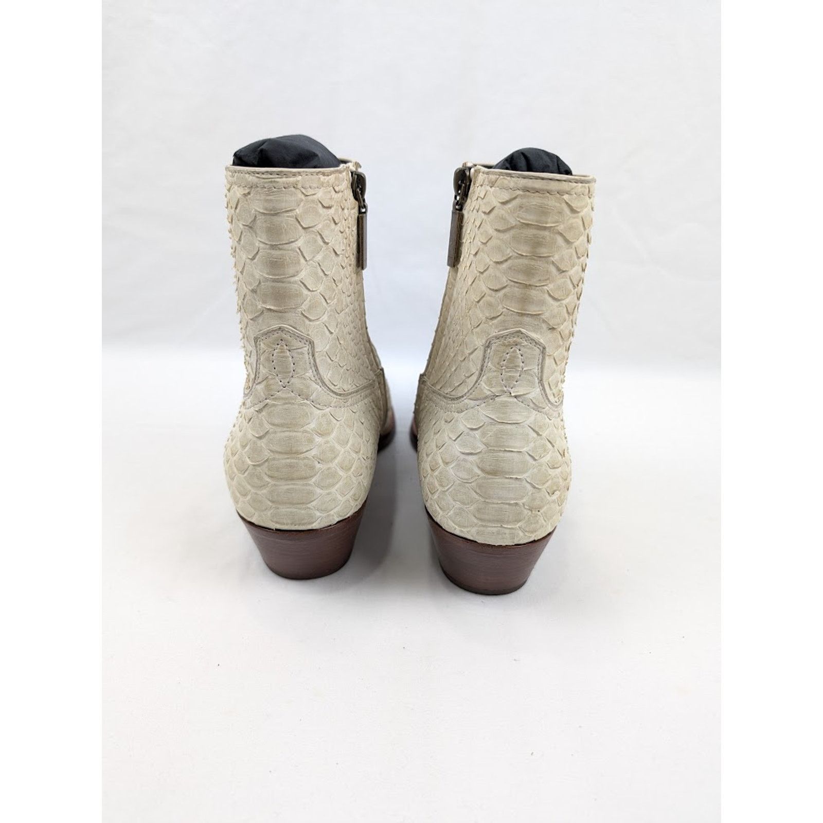 Saint Laurent Paris o1rshd1 Lukas 40 Zip Boots in Cream Size US 9.5 / EU 42-43 - 16 Thumbnail
