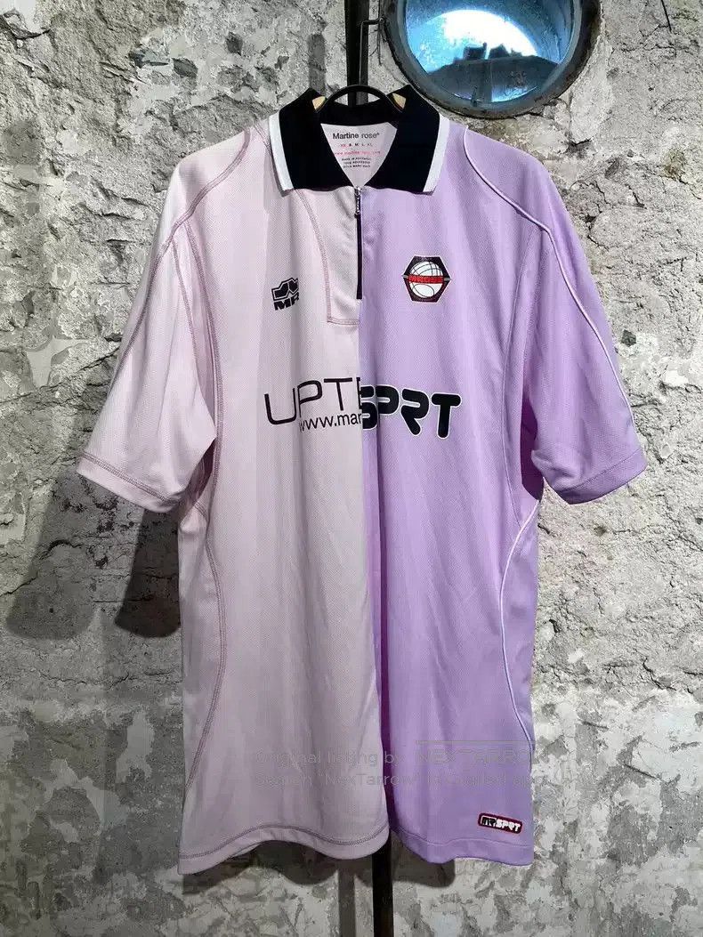 Martine Rose Martine rose pink-purple double-split shirt short-sleeved T Size US XS / EU 42 / 0 - 1 Thumbnail