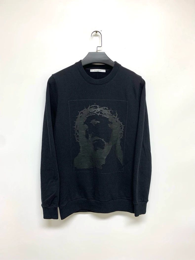 Givenchy Classic Black Round Neck Sweatshirt with Special