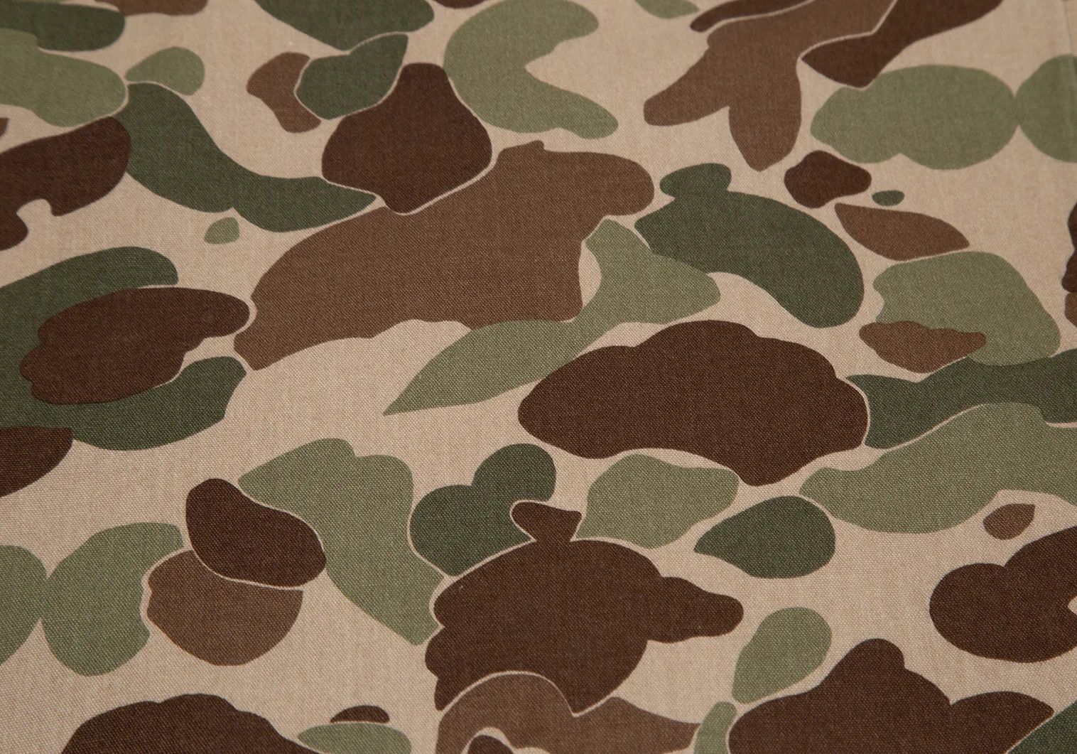 Junya Watanabe Duck Camouflage Panel Stripe Shirt in Navy Khaki M Size US M / EU 48-50 / 2 - 17 Thumbnail