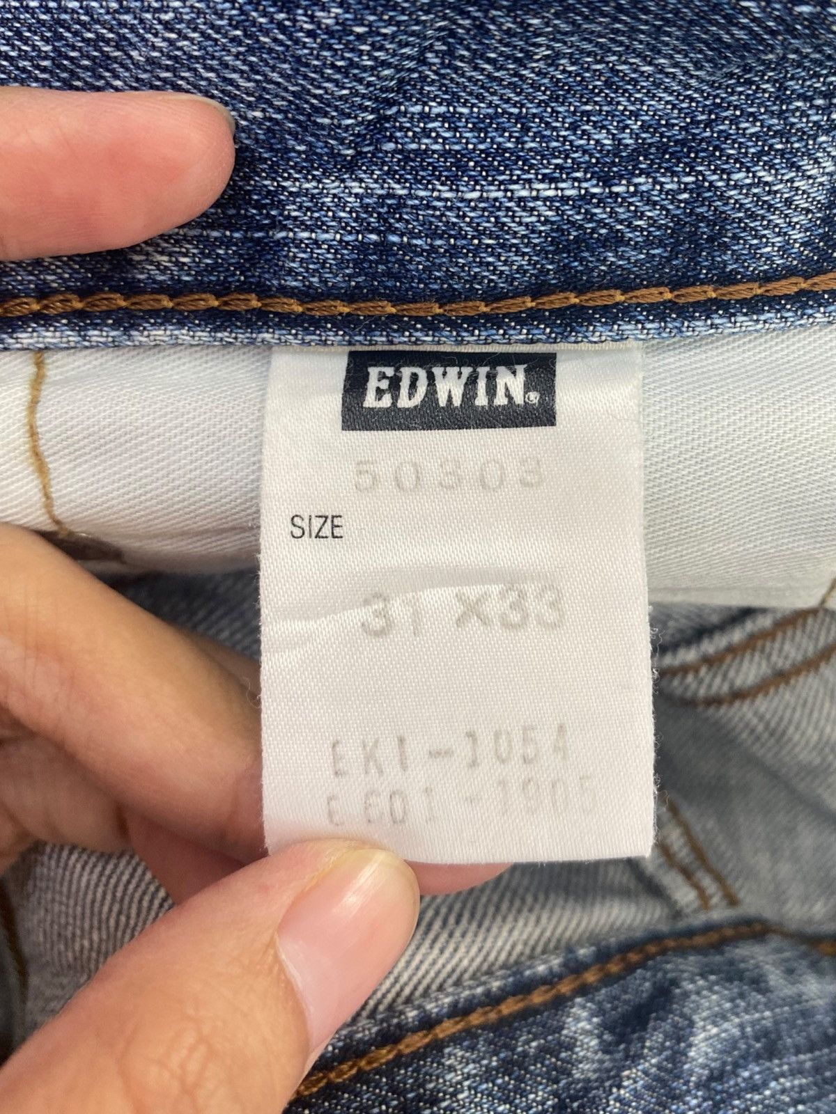 Edwin Edwin Faded Blue Wash Style Loose Jeans Size US 32 / EU 48 - 10 Thumbnail