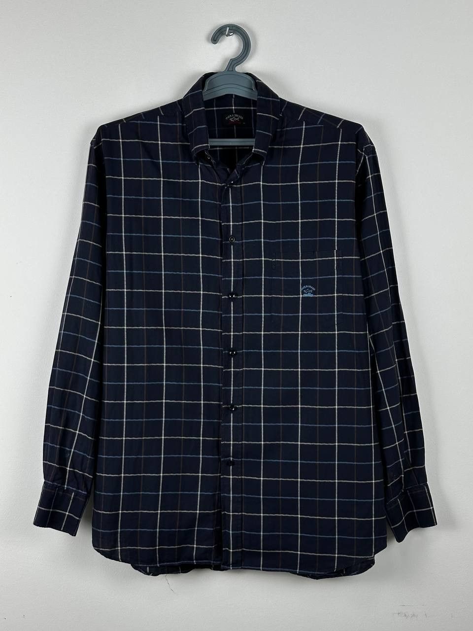 Paul & Shark Paul & Shark Navy Plaid Yachting Club Shirt Size XL Size US XL / EU 56 / 4 - 2 Thumbnail