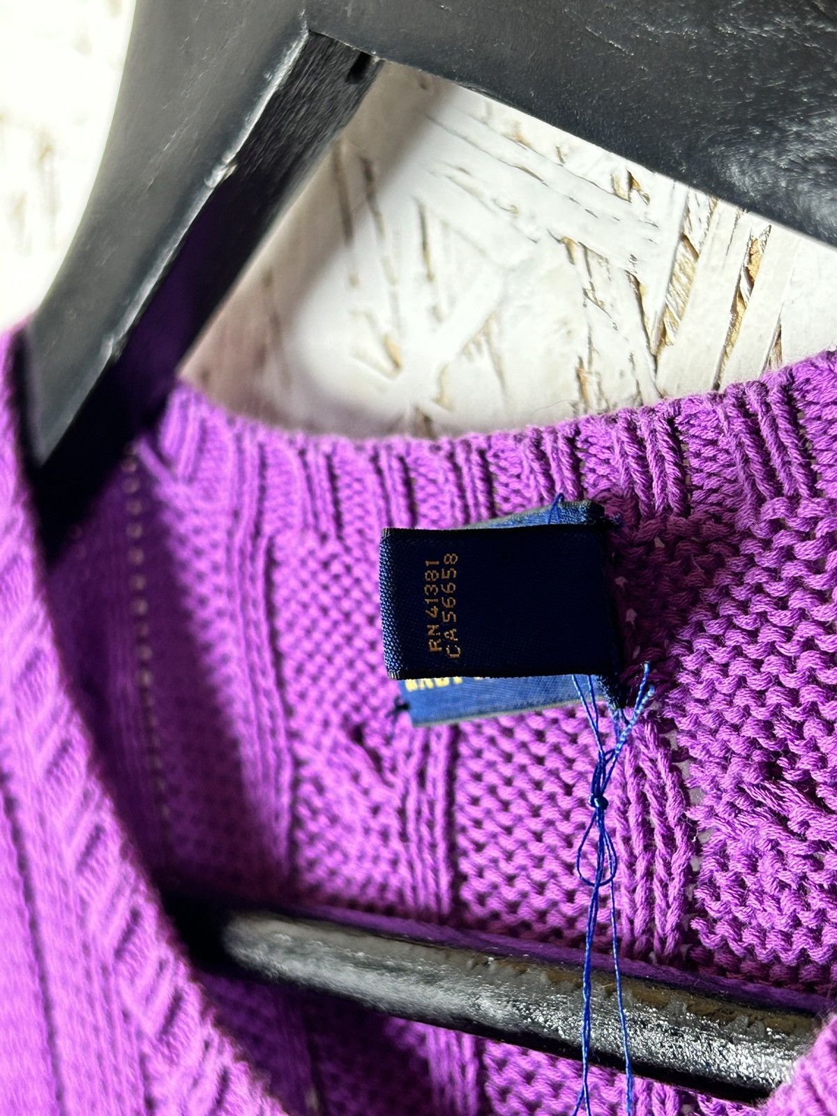 Polo Ralph Lauren Polo By Ralph Lauren Cable Knit Sweater Magenta Size S Size US S / EU 44-46 / 1 - 8 Thumbnail