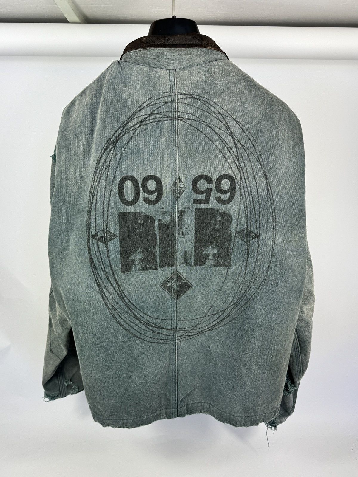 Enfants Riches Deprimes DISTRESSED PRINT DENIM JACKET Size US XL / EU 56 / 4 - 2 Thumbnail