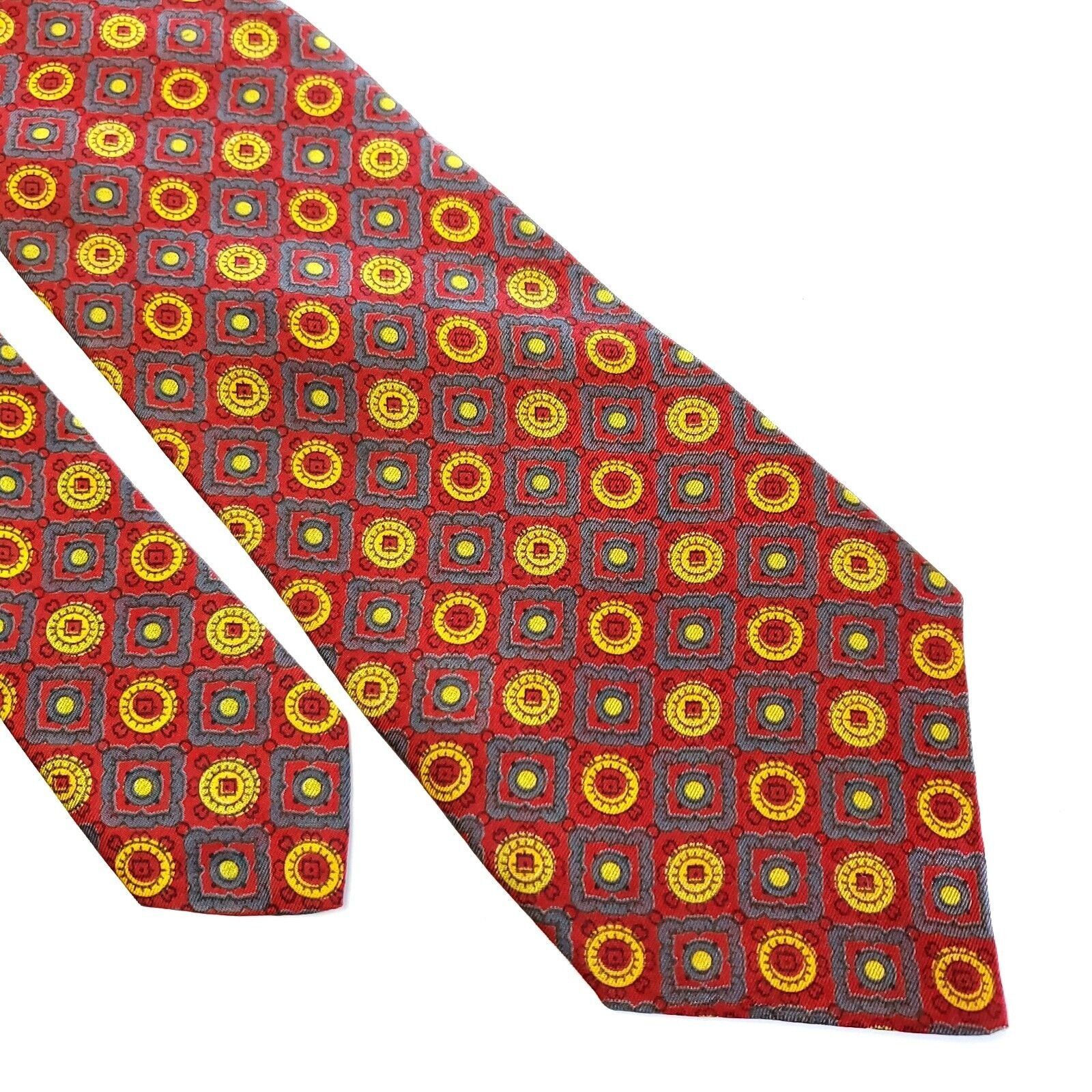 Vintage WM M Frazin Company Red Yellow Blue Geometric Print Short Wi Size ONE SIZE - 1 Thumbnail