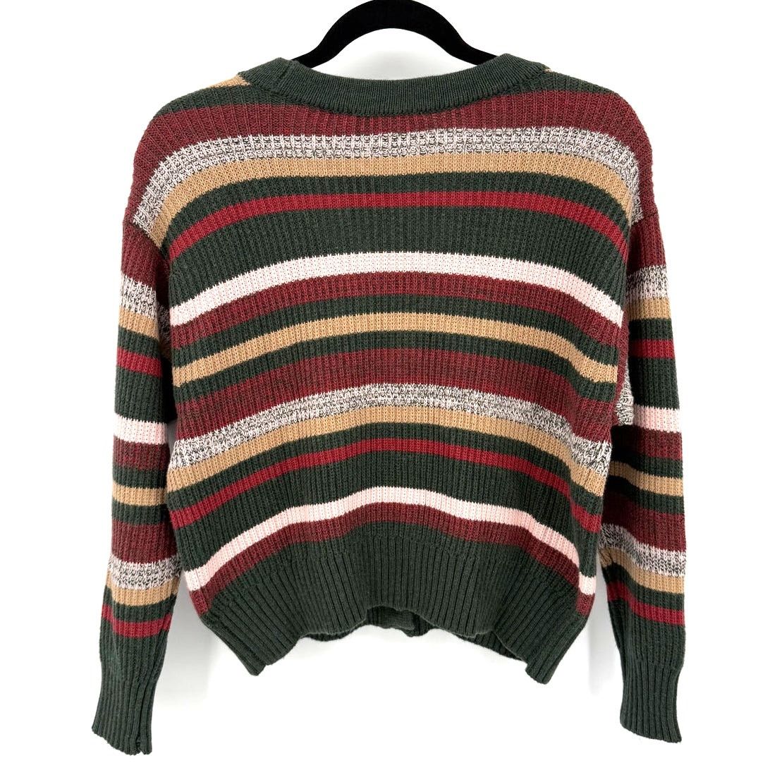 Marine Layer NWT Marine Layer Robin Merino Wool Multi Stripe Cardigan Size XS / US 0-2 / IT 36-38 - 2 Thumbnail