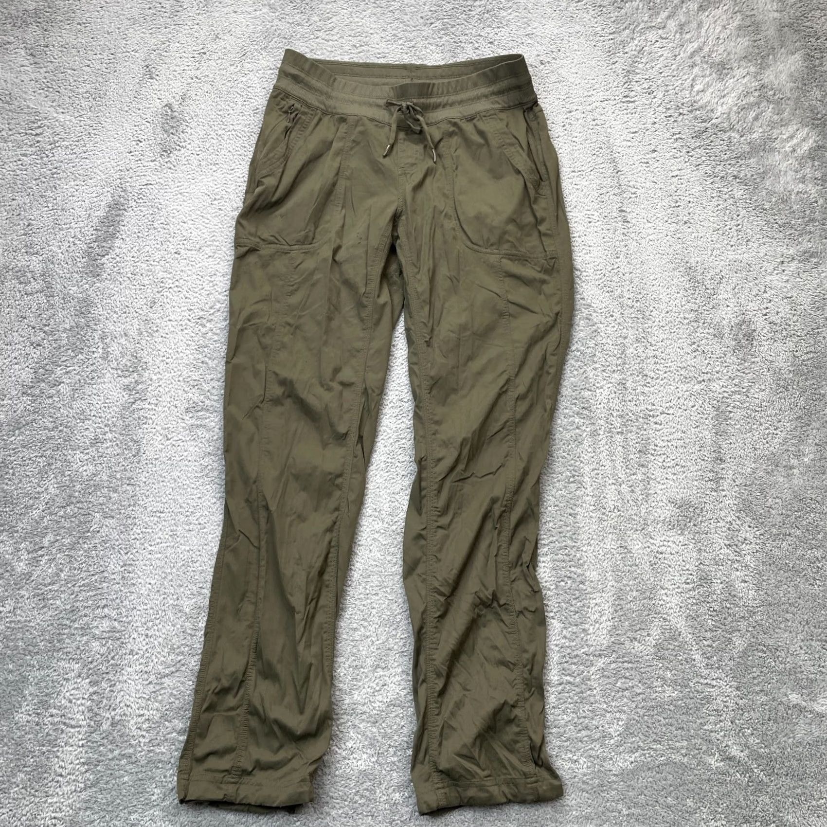The North Face VINTAGE The North Face Pants Womens Large Green Aphrodite 2 Straight Leg Drawstring Size 36" / US 14 / IT 50 - 2 Thumbnail