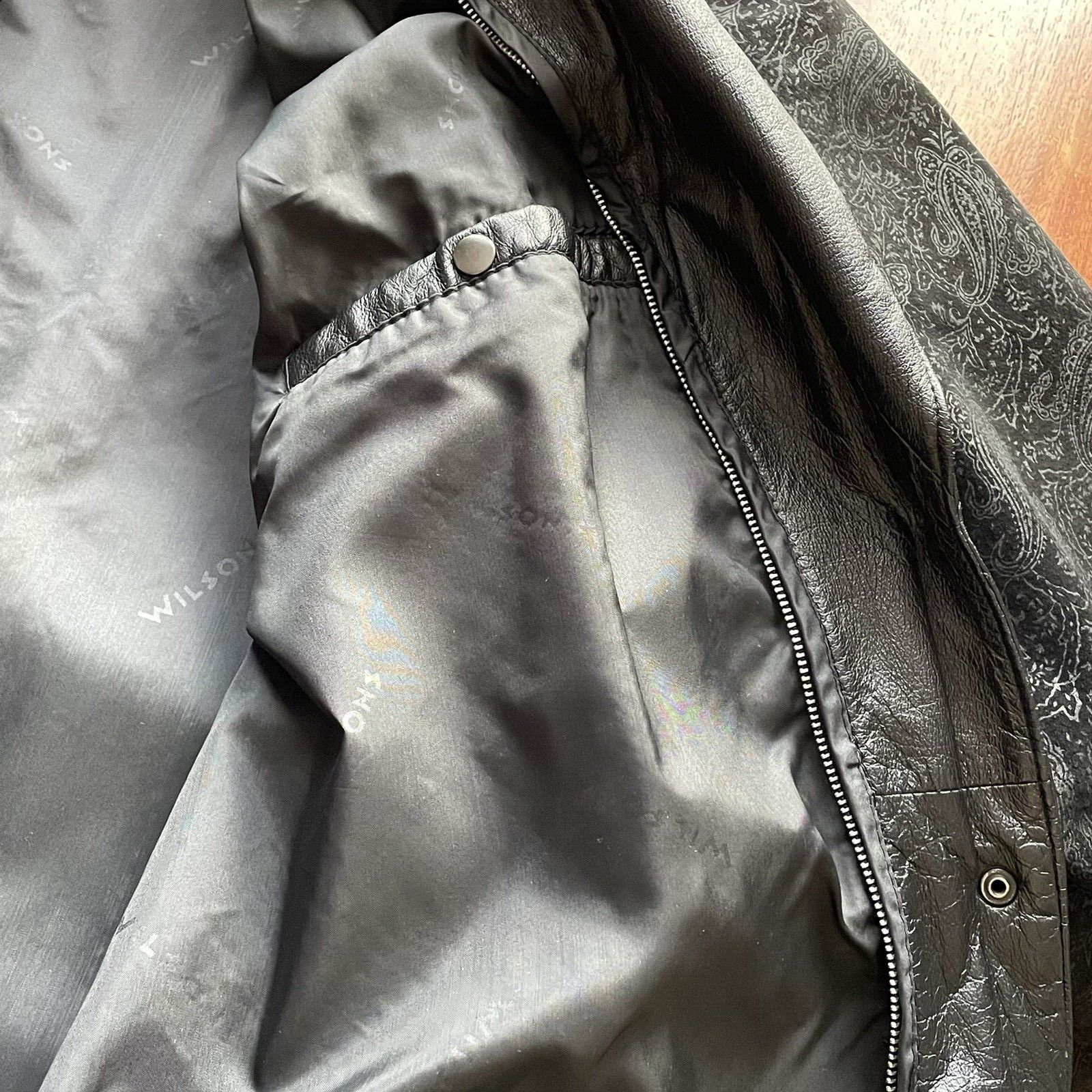 Wilsons Leather VTG Leather Jacket Puff Sleeves Thinsulate Black Women's L Size L / US 10 / IT 46 - 8 Thumbnail