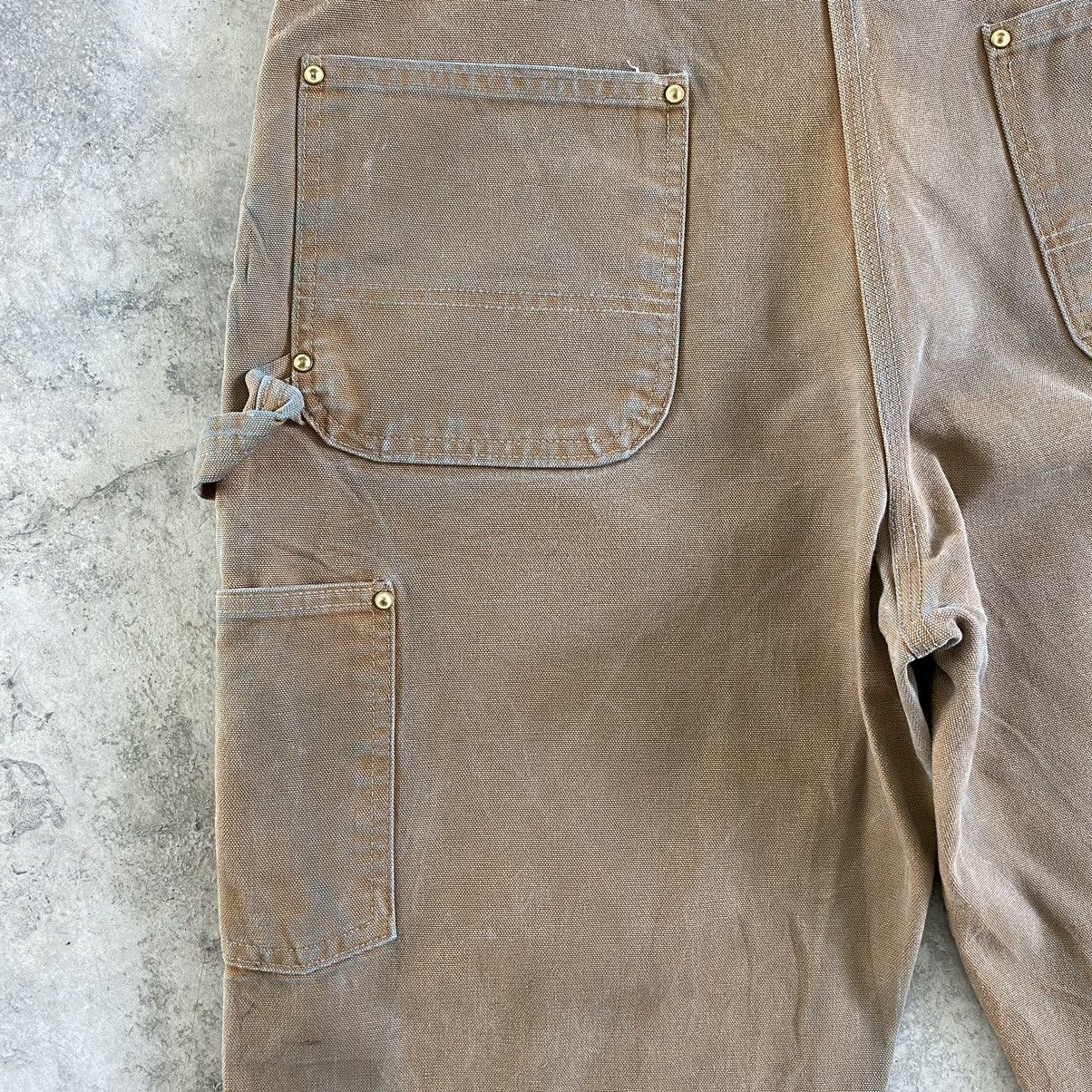 Carhartt VTG Carhartt Double Knee Faded Dirty Carpenter Pants Size US 35 - 16 Thumbnail