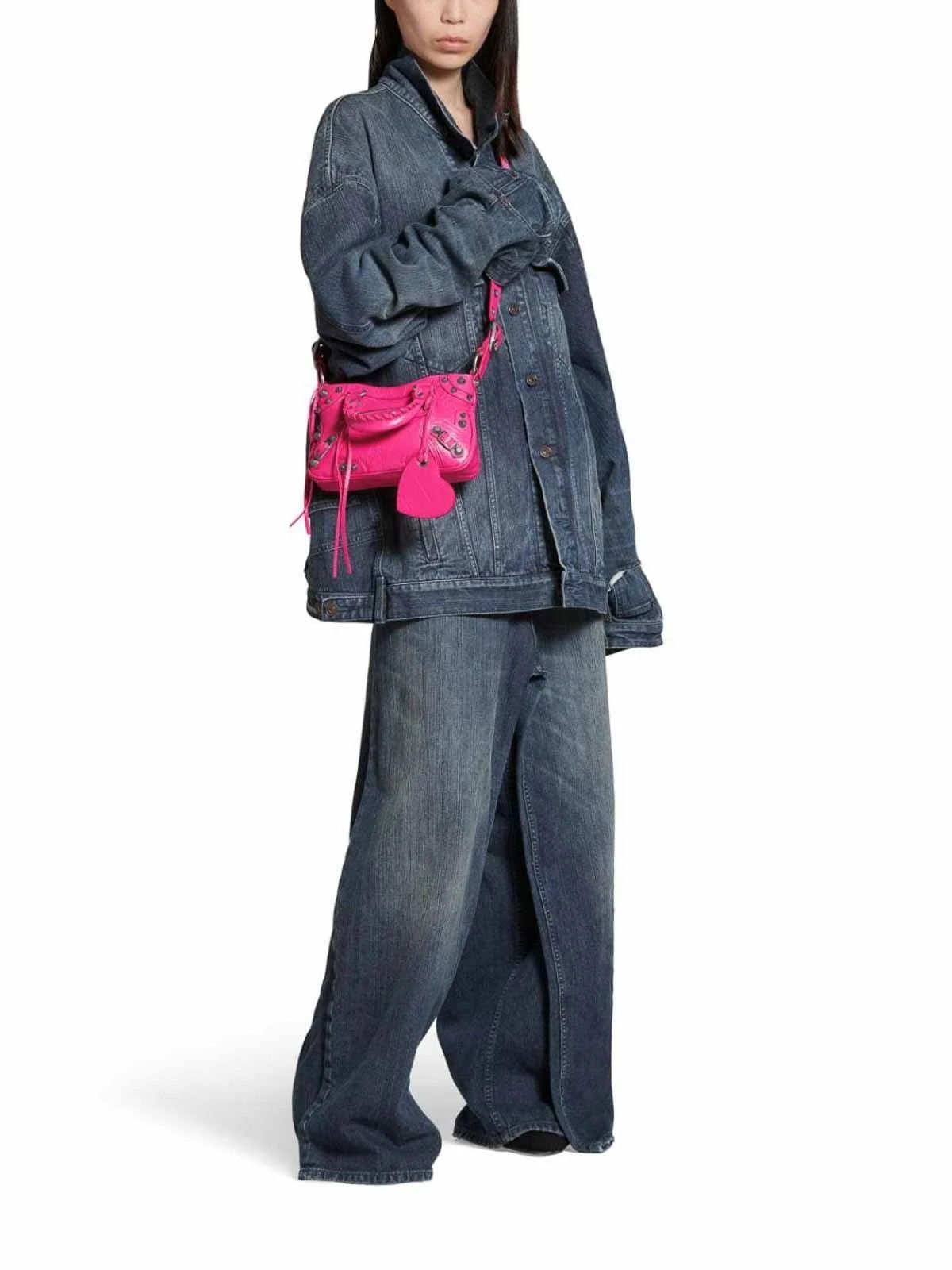 Balenciaga o1srvl11e1124 Size: OS / Neo Cagole Small Tote Bag in Pink Size ONE SIZE - 6 Thumbnail