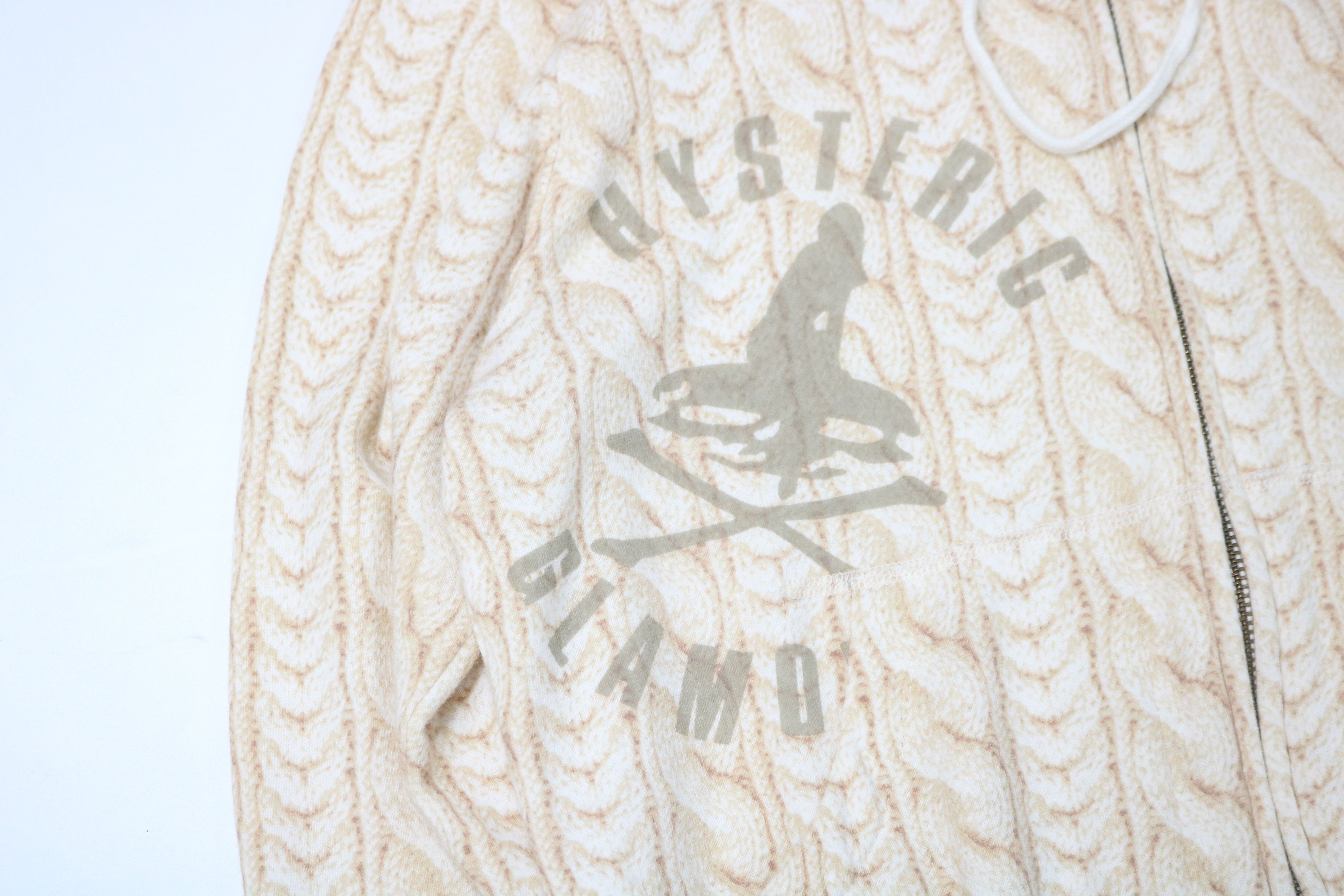 Hysteric Glamour HYSTERIC GLAMOUR Rope Pattern Zip-Up Hoodie Size ONE SIZE - 4 Thumbnail