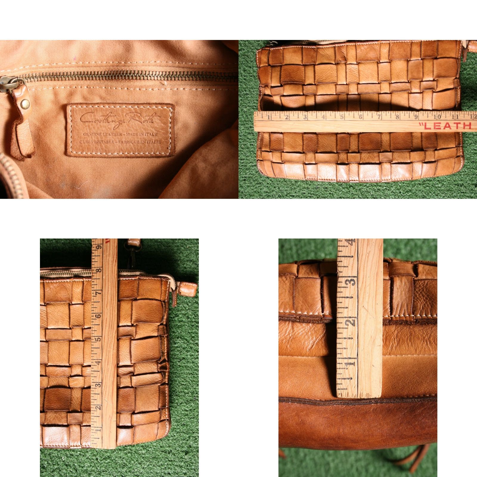 Vintage COSTANZA ROTA Crossbody Bag Tan Leather - Small, 12x8x2.5 in - Women, Leather, C rossbody, D etail s Size ONE SIZE - 8 Thumbnail