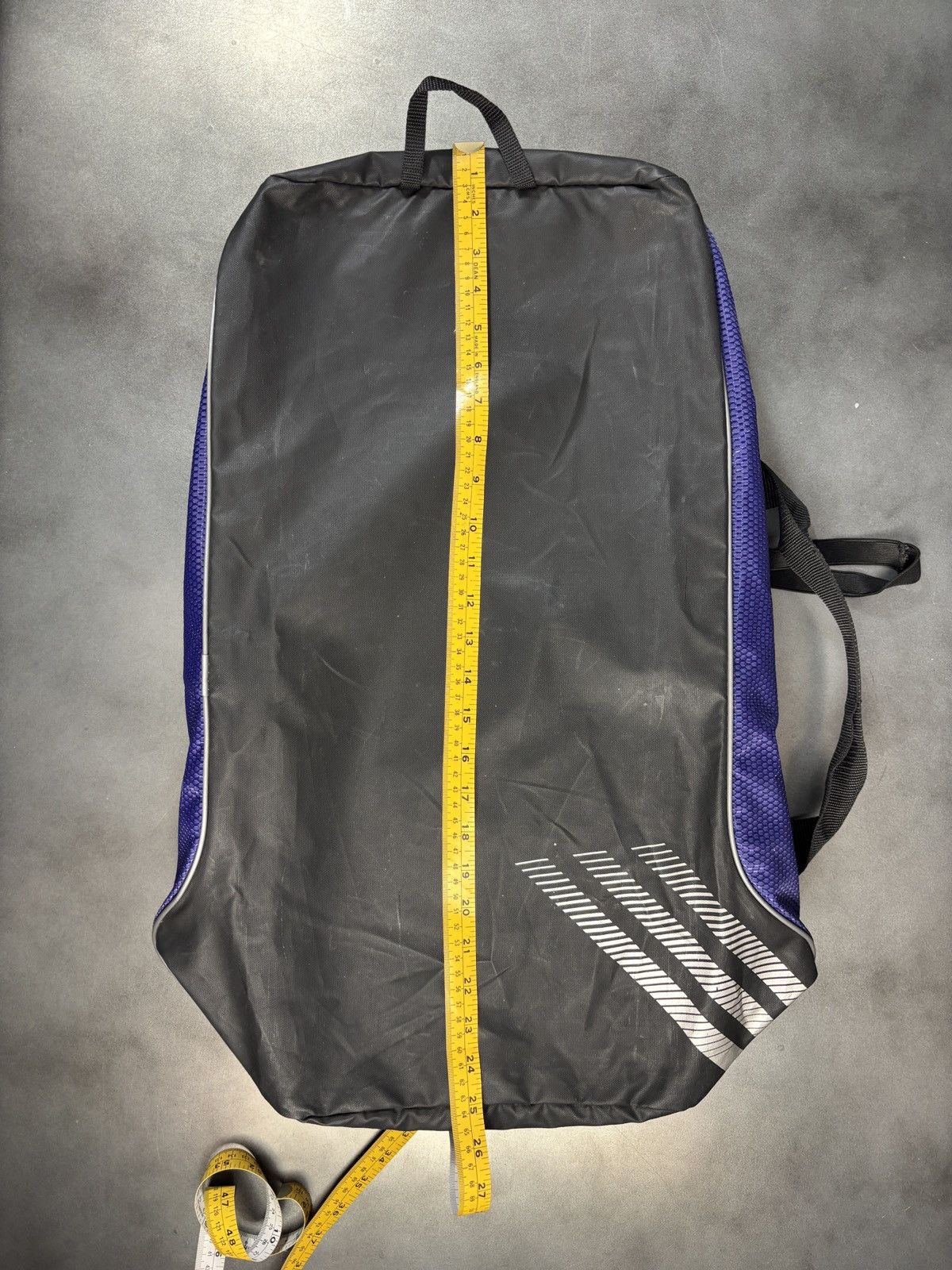 Adidas 2000s Adidas Duffle Bag Vintage Gym Bag Purple Sport Sack Size ONE SIZE - 7 Thumbnail