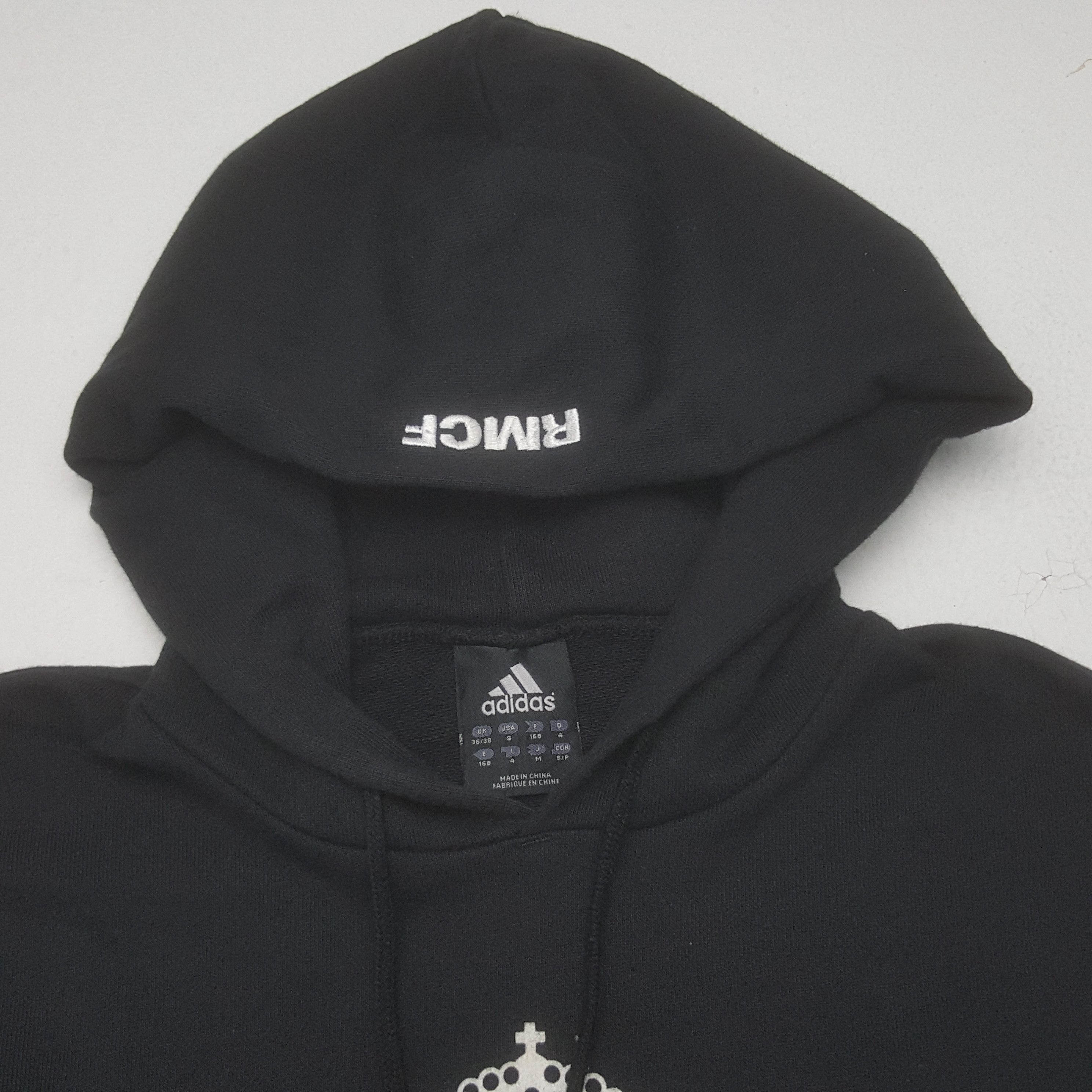 Adidas × Vintage Vintage Adidas x Real Madrid Big Logo Sweatshirt Hoodies Size US S / EU 44-46 / 1 - 4 Thumbnail