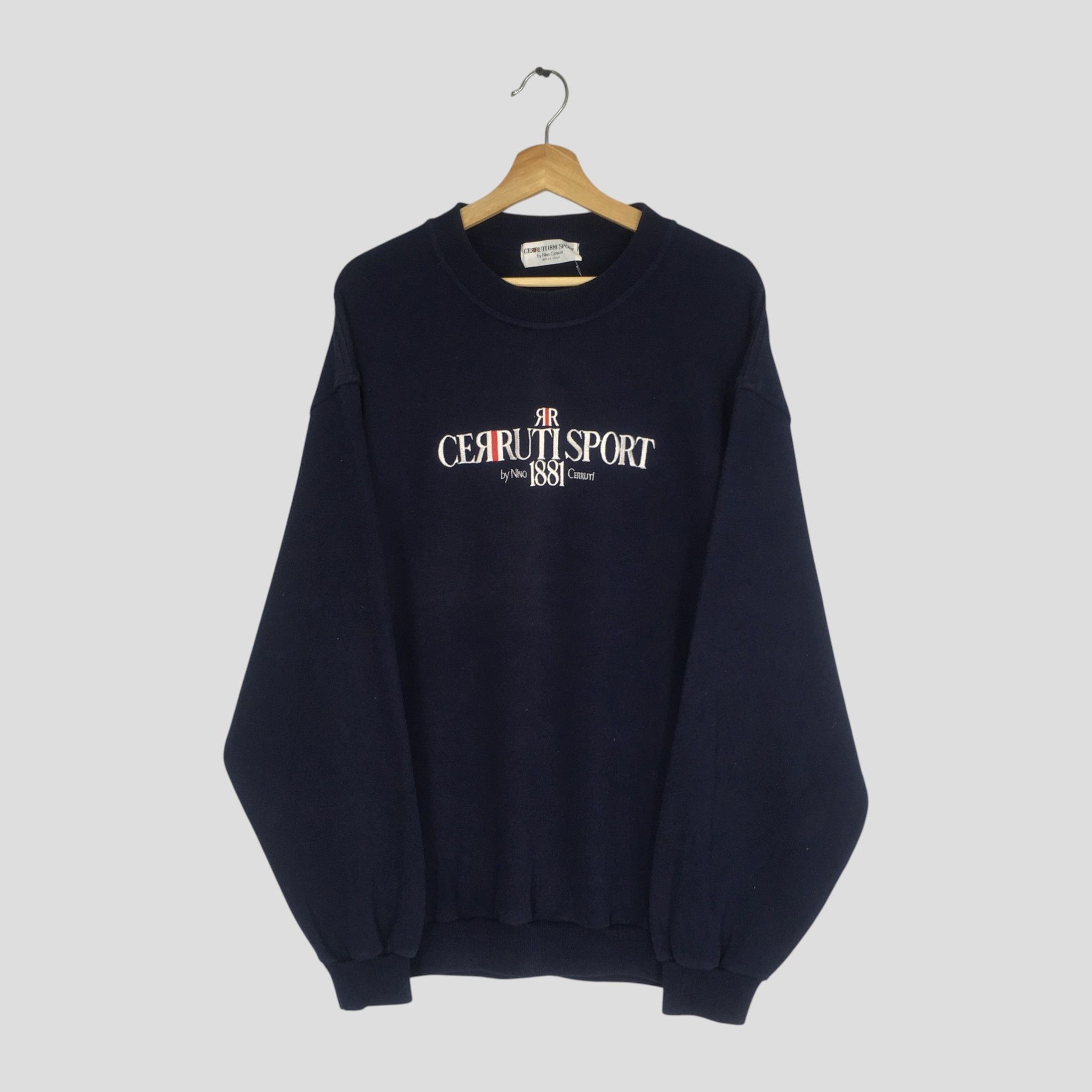Vintage 90s Cerutti 1881 Sport Blue Sweatshirt - 1096