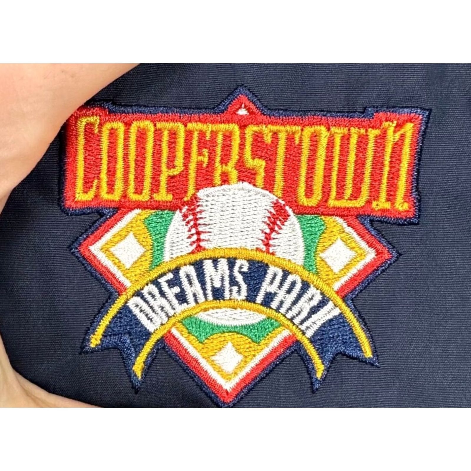 Vintage Cooperstown Jacket Mens 2XL Navy Red Windbreaker Lightweight Vented Pullover Size US XXL / EU 58 / 5 - 7 Thumbnail