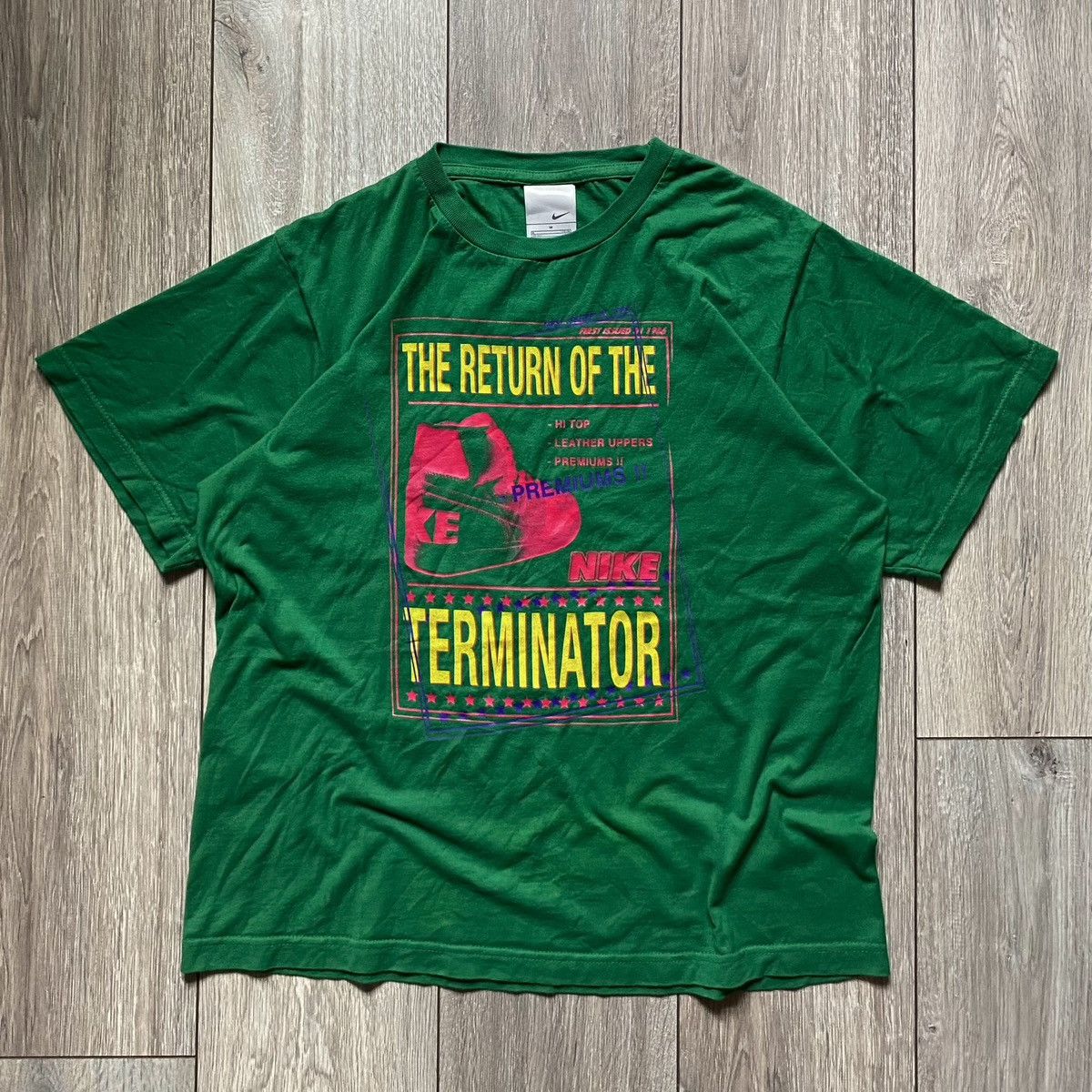 Other Vintage Nike T shirt Terminator Green Cotton Y2K Drill Drip Size US M / EU 48-50 / 2 - 1 Thumbnail