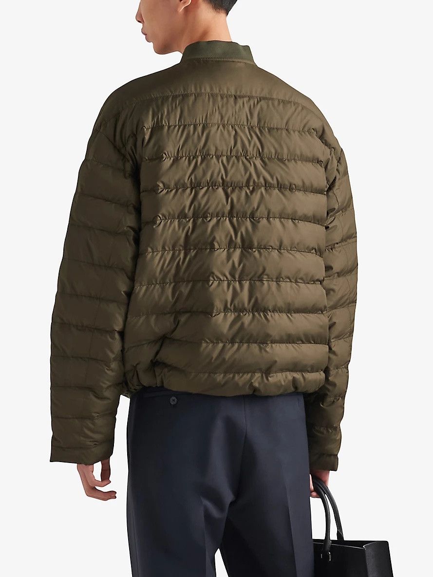 Prada o1bcso1str1025 Triangle-Logo Shell-Down Jacket in Green Size US S / EU 44-46 / 1 - 4 Thumbnail