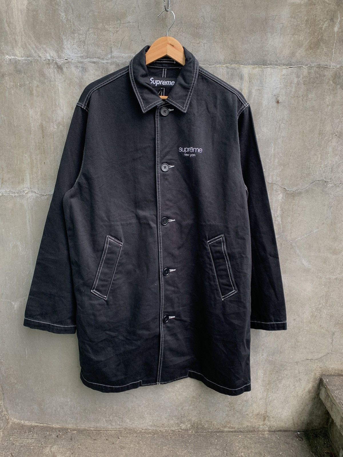 Supreme SS18 Washed Work Trench Coat | Grailed