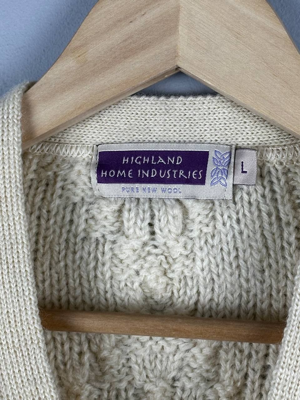 Highland Highland Home Industries 90s Made In Scotland Knit Cardigan Size US L / EU 52-54 / 3 - 9 Thumbnail