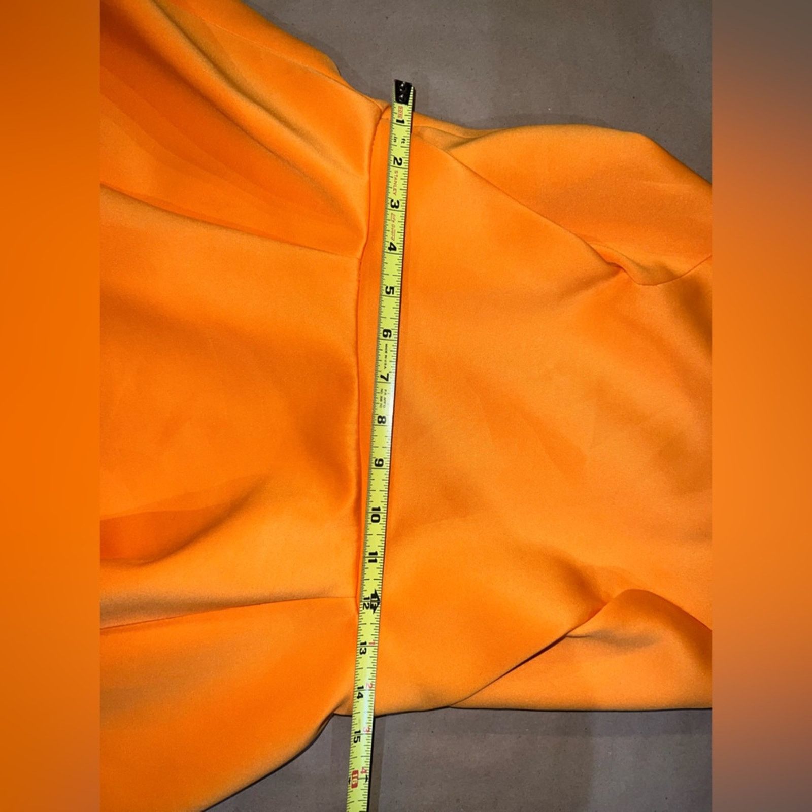 Other Cameo Dress Peplum Style Open Sides Back Orange Large Size L / US 10 / IT 46 - 6 Thumbnail