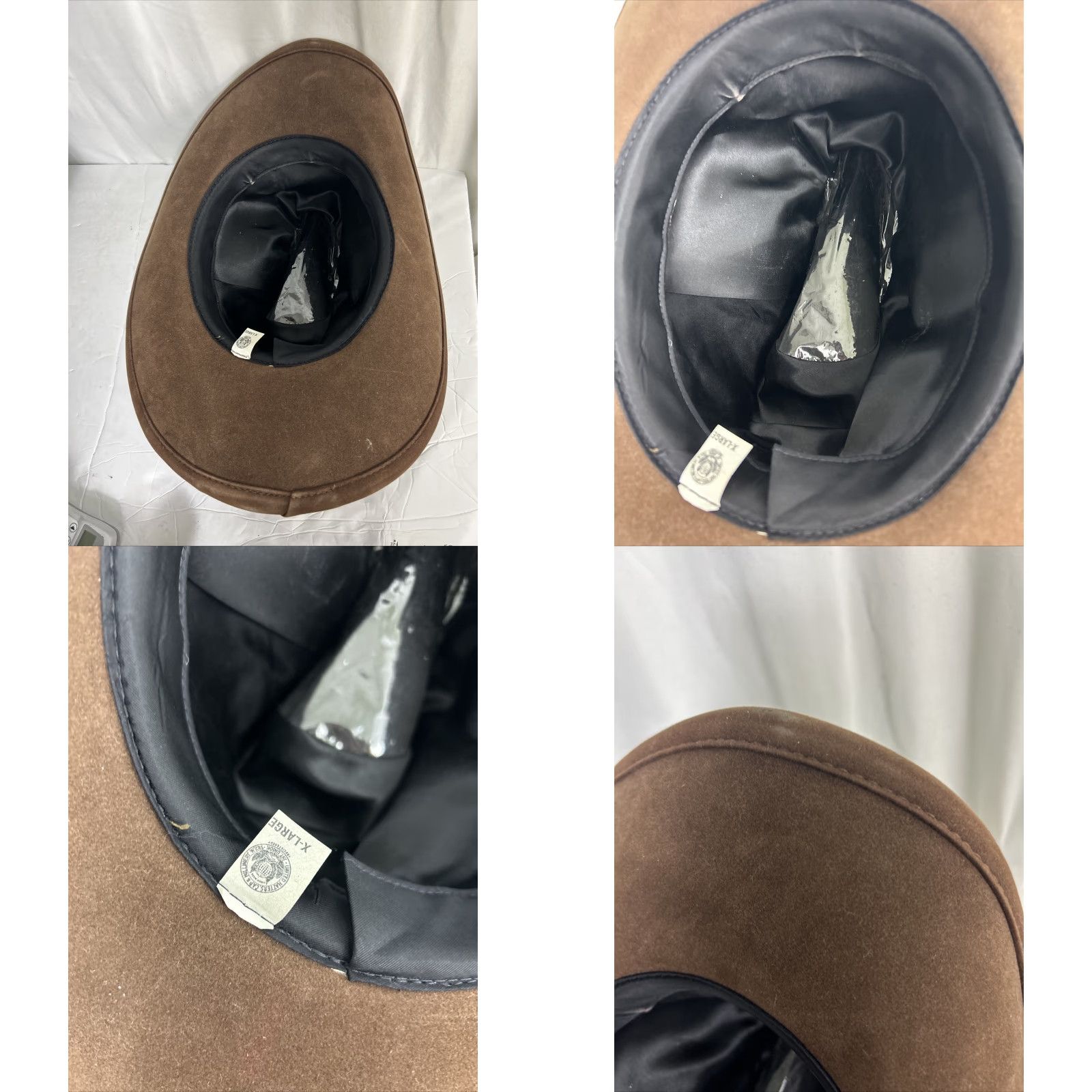 Hoodrich VINTAGE BF GOODRICH Brown Suede Cowboy Hat XL Men Union Made Cowboy Hat XL Brown Western Suede Men Size ONE SIZE - 9 Thumbnail