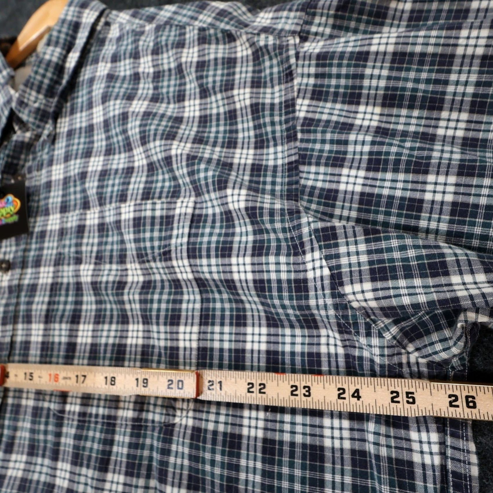 Haggar Haggar Button Up Shirt Mens XXL Blue Plaid Long Sleeve Cotton Excellent Size US XXL / EU 58 / 5 - 3 Thumbnail